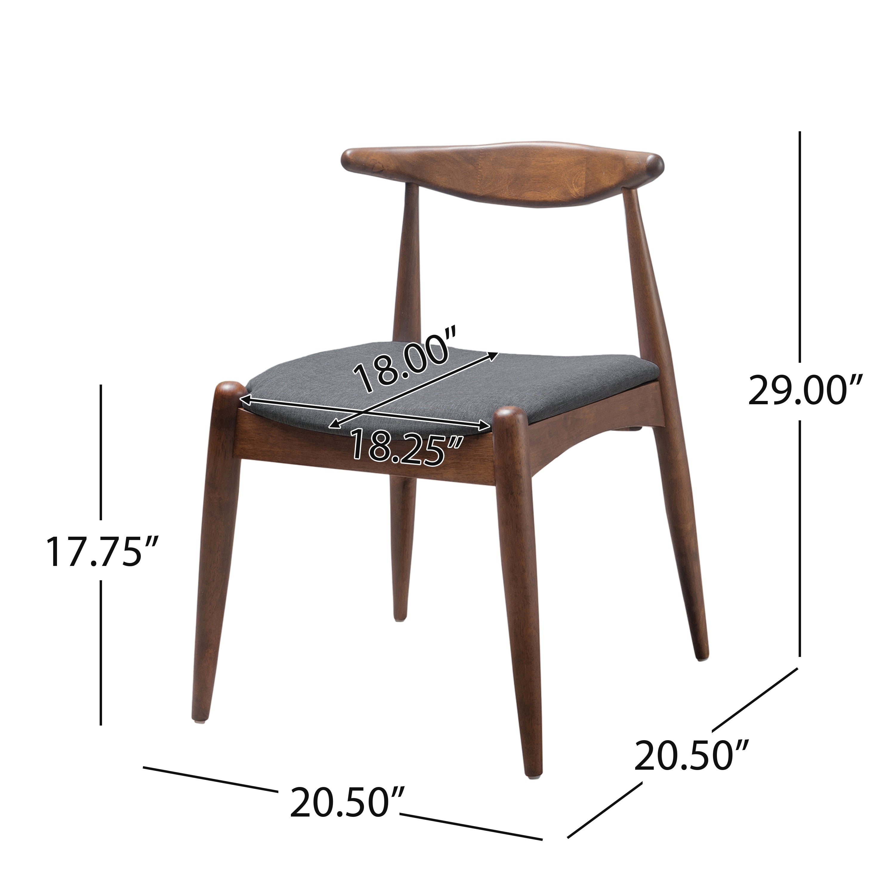 2-Piece Modern Dining Chair Set - Comfortable & Stylish for Kitchen, Dining Room, or Office - Perfect for Small Spaces & Home Decor