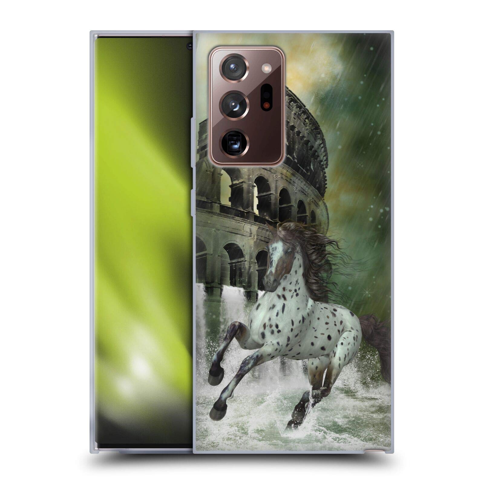 Head Case Designs Officially Licensed Simone Gatterwe The Escape Horses Soft Gel Case for Galaxy Note20 Ultra/5G - Durable Protection & Stylish Design for Everyday Use