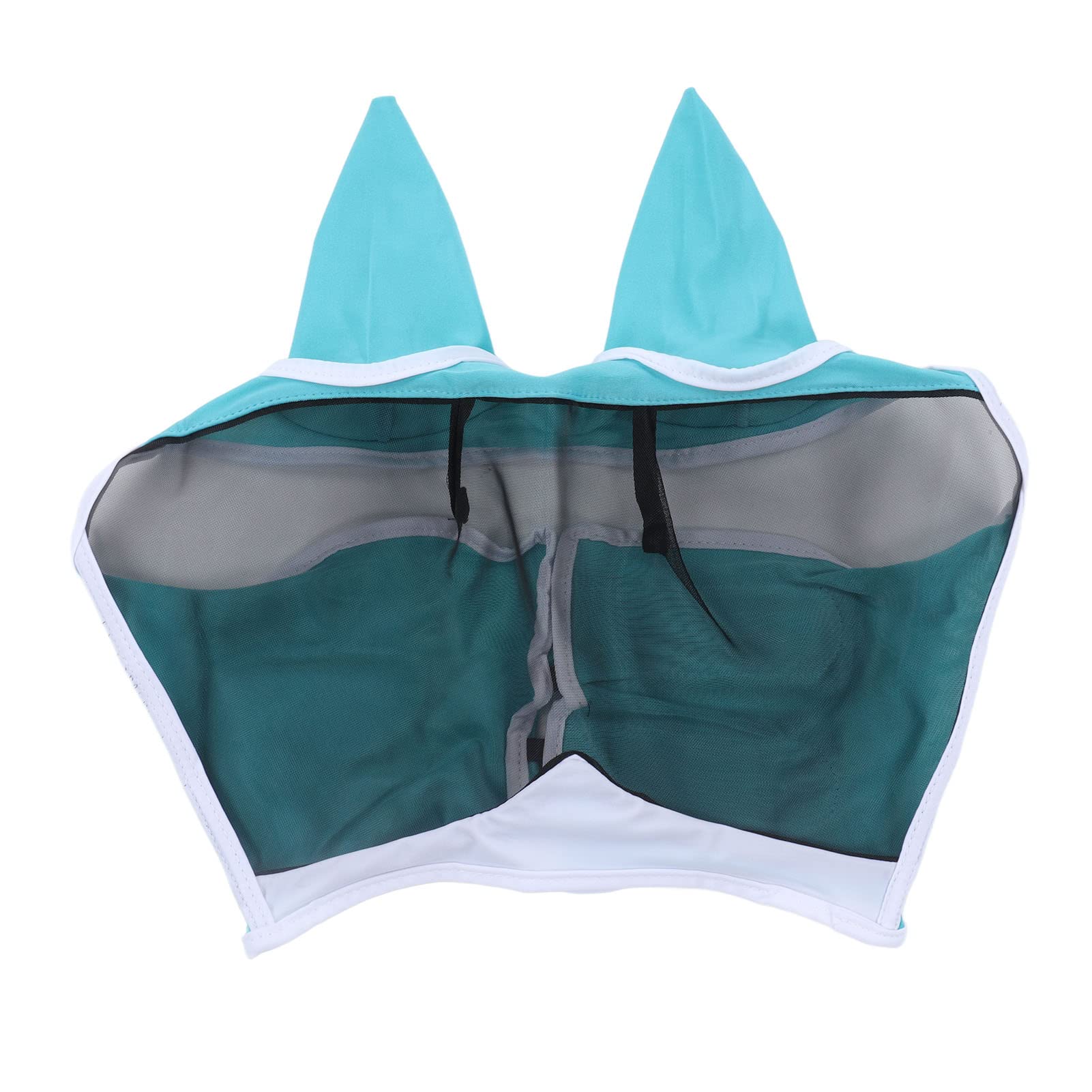 Breathable Horse Fly Mask with Soft Fine Mesh Design - Comfortable Equestrian Face Mask for Horses with Ears - Blue - Perfect for Riding, Training, and Farm Work - Durable Farming & Gardening Supplies