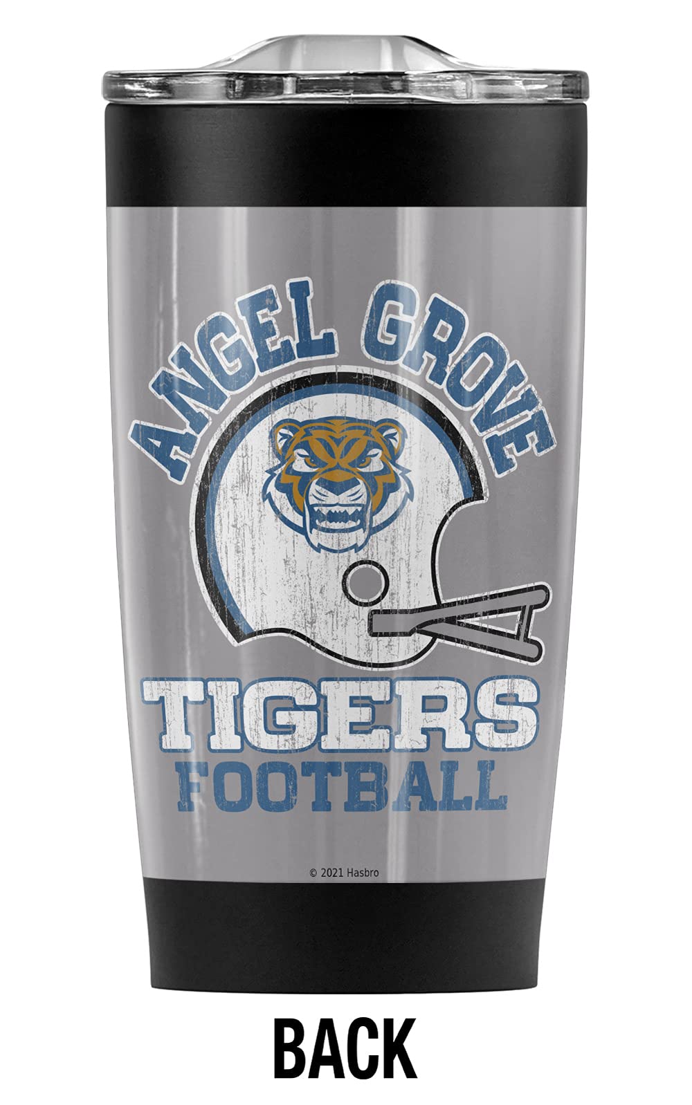 Power Rangers Movie Angel Grove Football Stainless Steel Tumbler 20oz - Vacuum Insulated Coffee Travel Mug with Leakproof Lid - Keeps Hot & Cold Beverages for Hours - Perfect for School, Office, Gym, and Outdoor Adventures