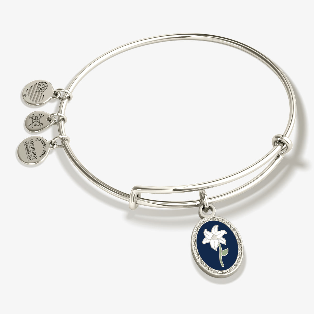 Elegant 'Sending Love' Flower Charm Bangle Bracelet - Perfect Gift for Valentine's Day, Anniversary & Mother's Day - Handmade Jewelry for Women