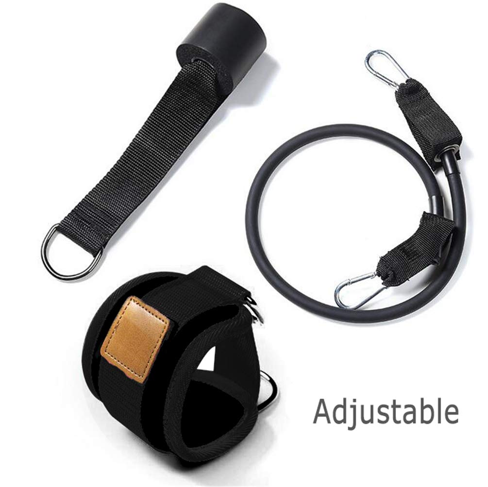 Premium Adjustable Ankle Straps for Home Gym & Workout - Heavy Duty Leg Sleeves with Door Anchor - Tone Legs, Abs & Glutes - Weight Loss & Fat Burning Resistance Bands - Perfect for Strength Training, Yoga, and Physical Therapy