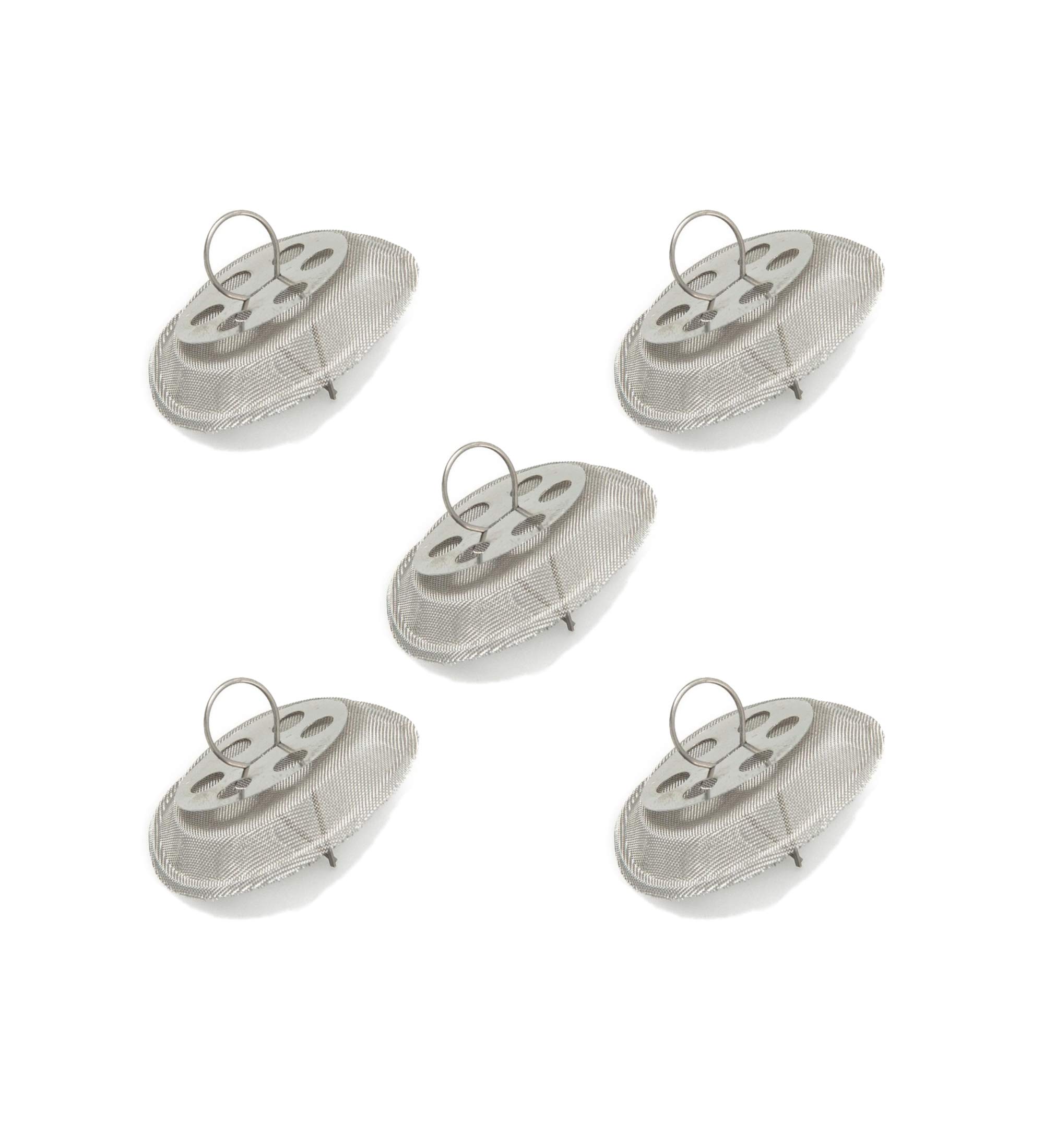 5-Pack Stainless Steel Round Tea Strainer for Teapot Spout - 1.53