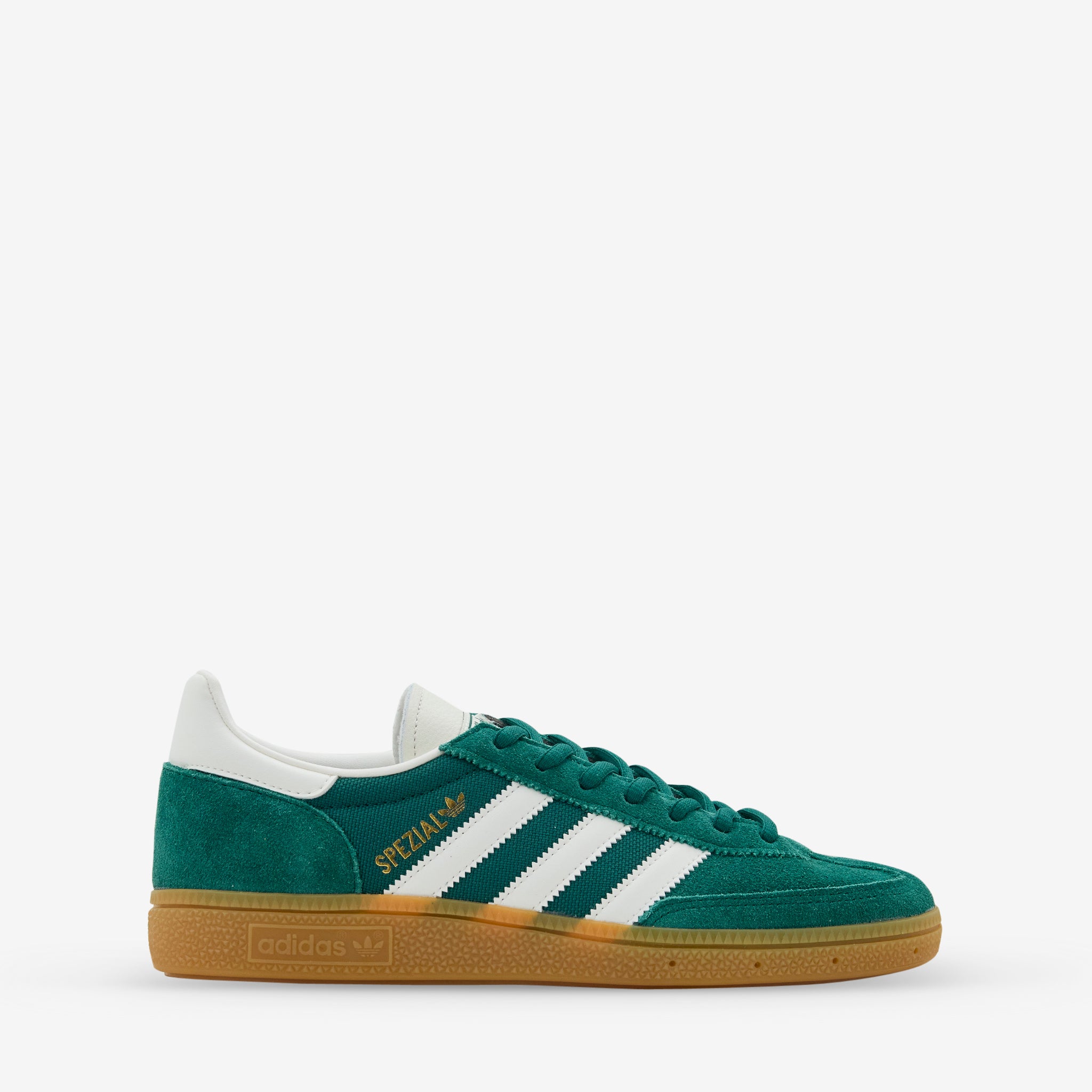 Adidas Handball Spezial Collegiate Green & Cloud White Sneakers - Classic Retro Style for Men & Women - Perfect for Casual Wear, Street Style & Vintage Fashion