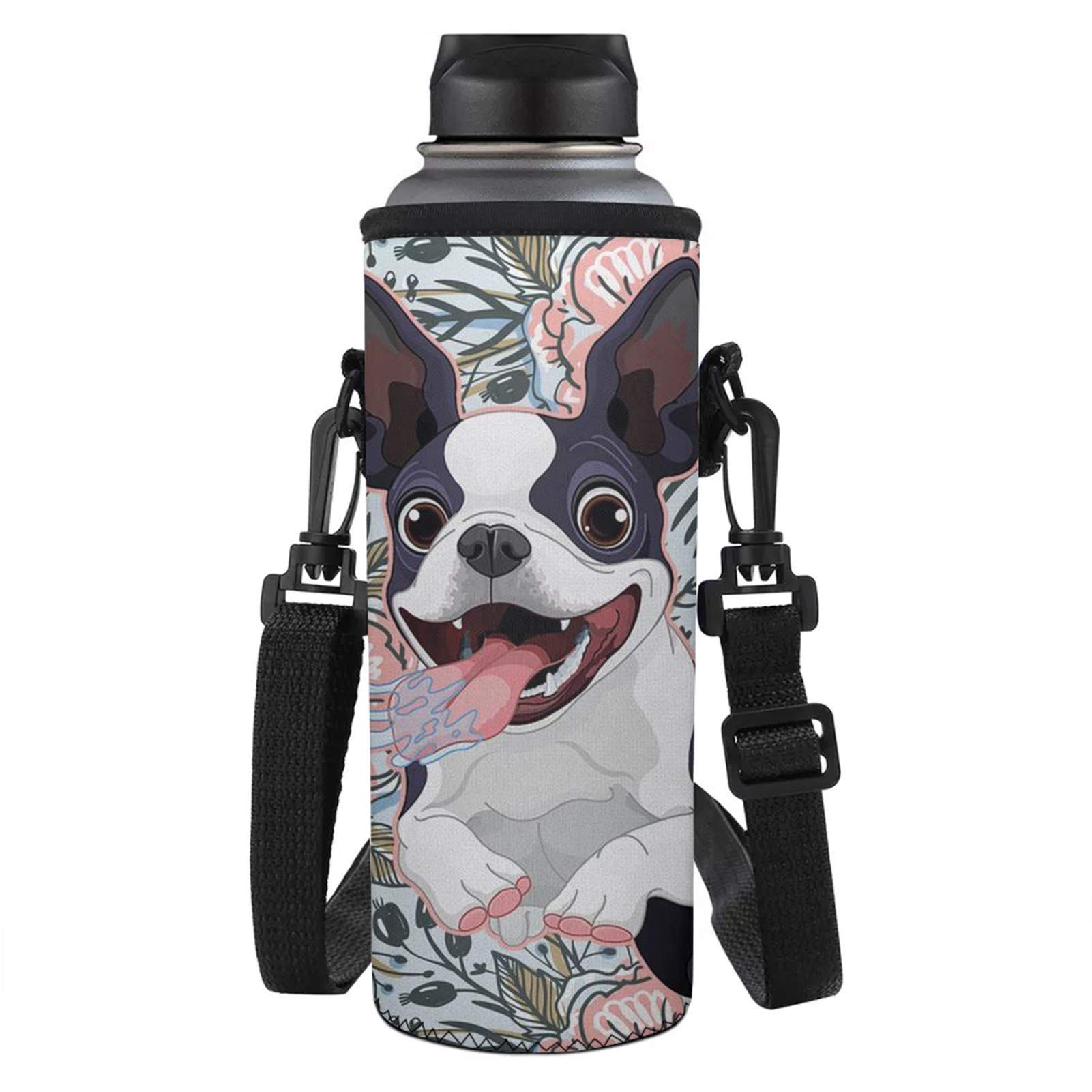 Dreaweet Adjustable Neoprene Water Bottle Holder for Adults & Kids - Sport Water Bottle Carrier with Shoulder Strap for Walking, Running, Hiking, Gym & Travel - Perfect for Outdoor Activities & Fitness Enthusiasts
