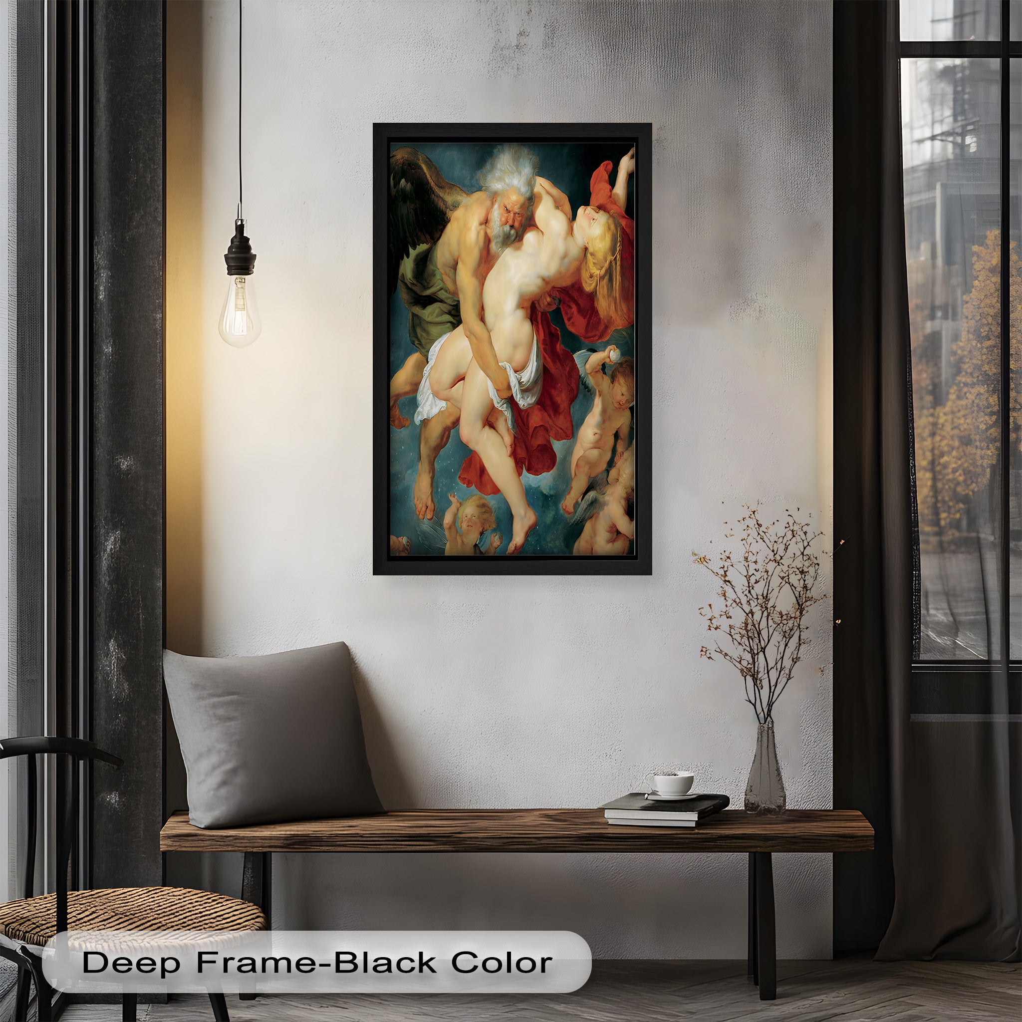 Abduction of Psyche - Mythological Renaissance Nude Oil Painting Reproduction | Classic Art Wall Decor for Living Room, Bedroom & Office