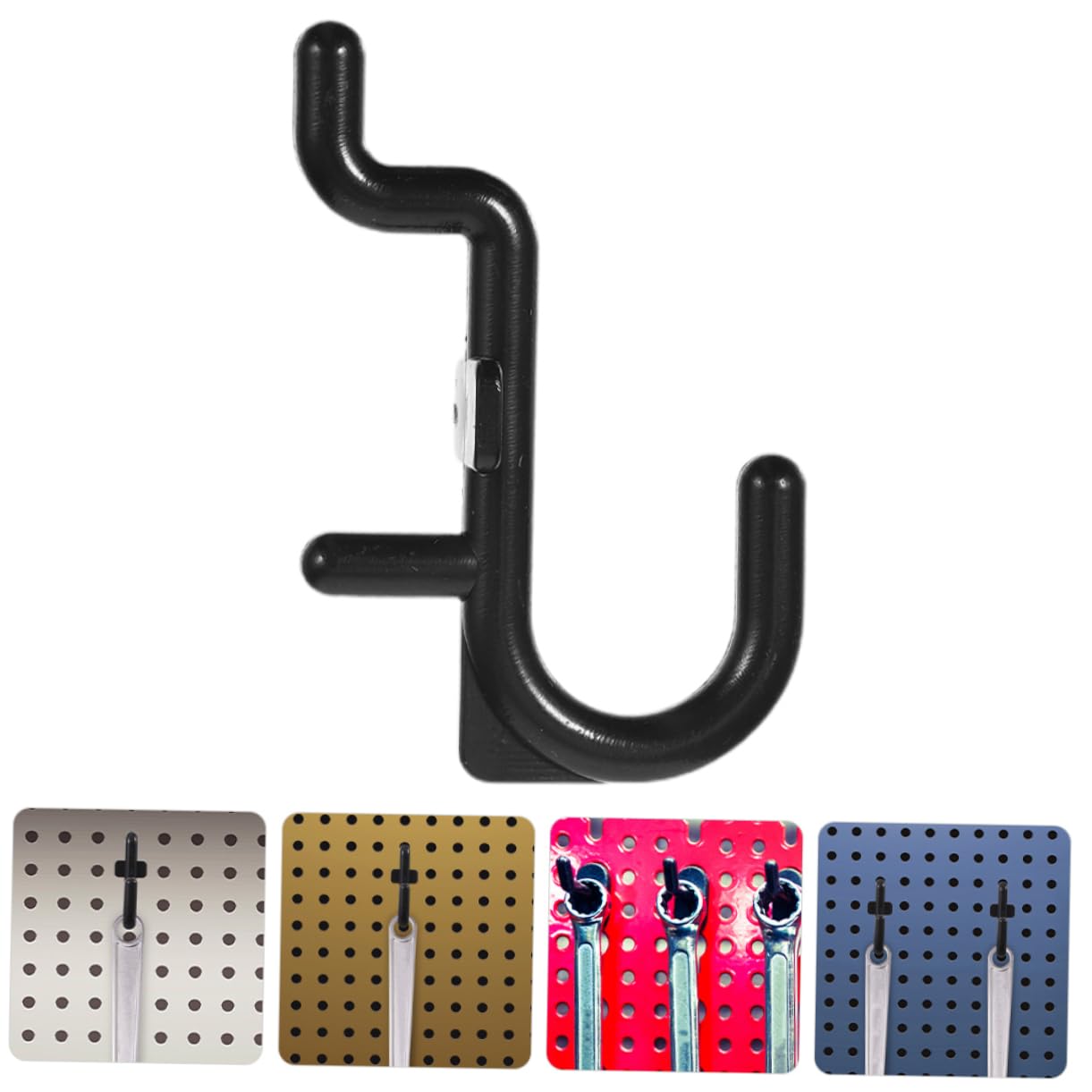 CATIEBYE Pegboard Hooks Set - 50 Pieces Heavy Duty Wall Hooks for Garage Tool Organization, Workshop Storage & DIY Projects - Durable Plastic Hooks with Easy Installation - Perfect for Home, Garage, Office & Retail Displays