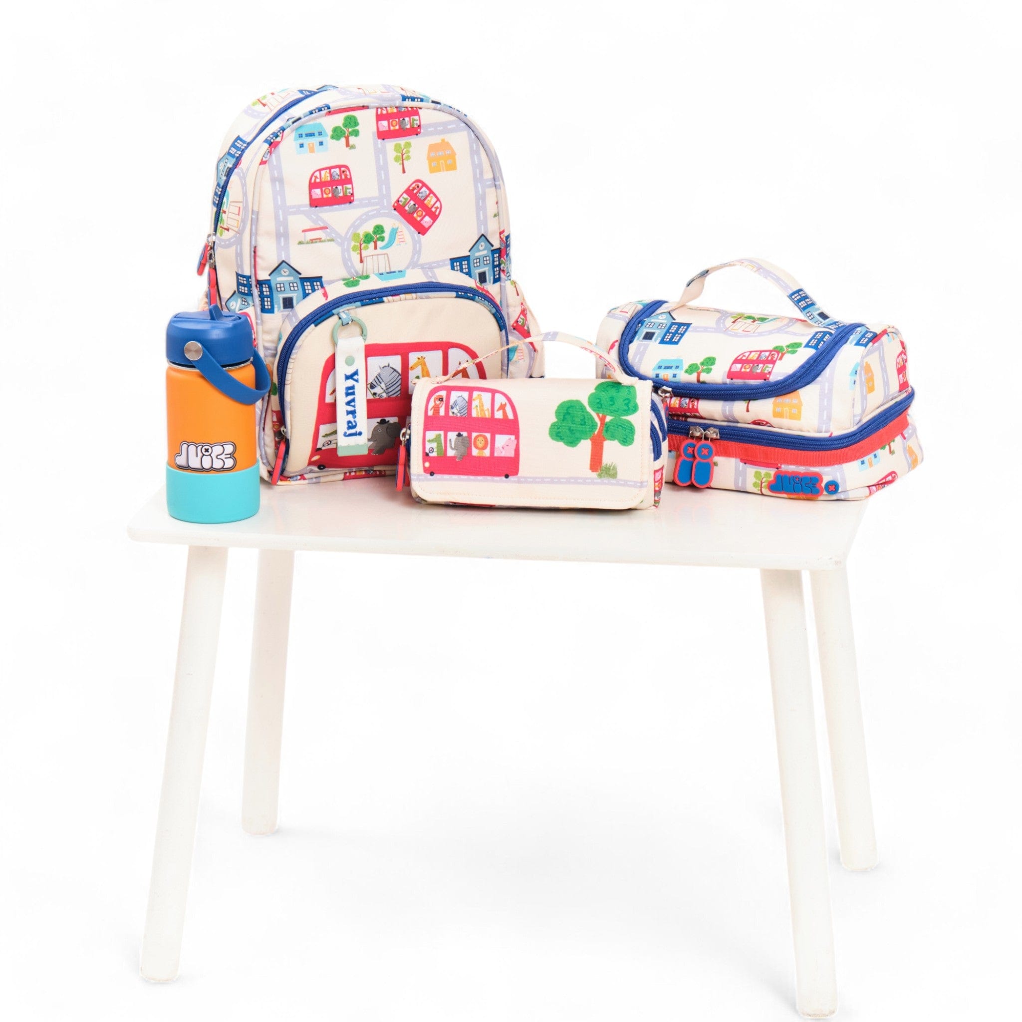 Wheel on the Bus Small Backpack for Kids - Cute Toddler School Bag with Bus Design - Perfect for Preschool, Daycare & Travel Accessories