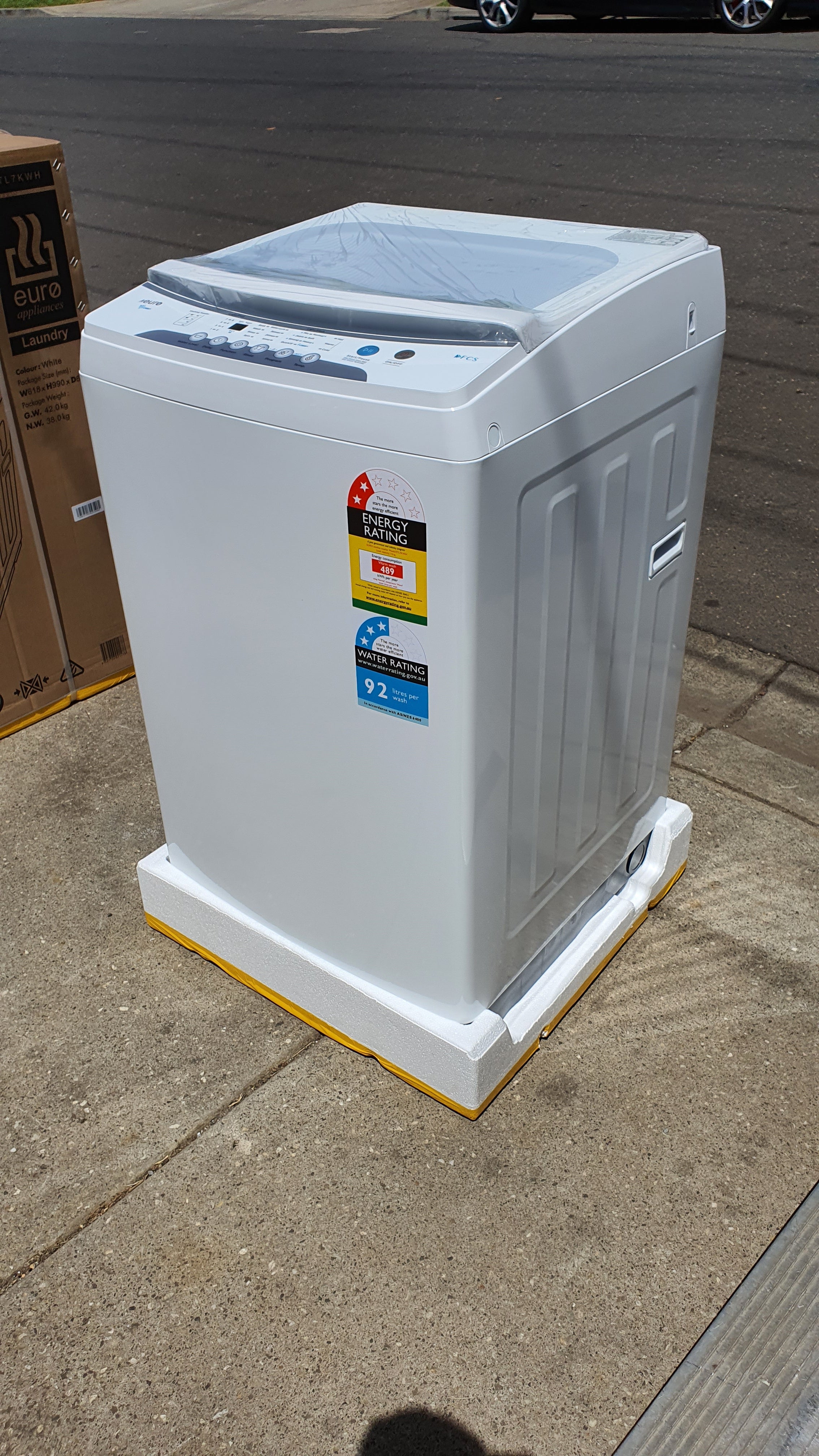 Brand New Euro ETL7KWH 7kg Top Load Washing Machine - Energy Efficient, 3-Year Warranty - Perfect for Apartments, Small Homes & Laundry Rooms