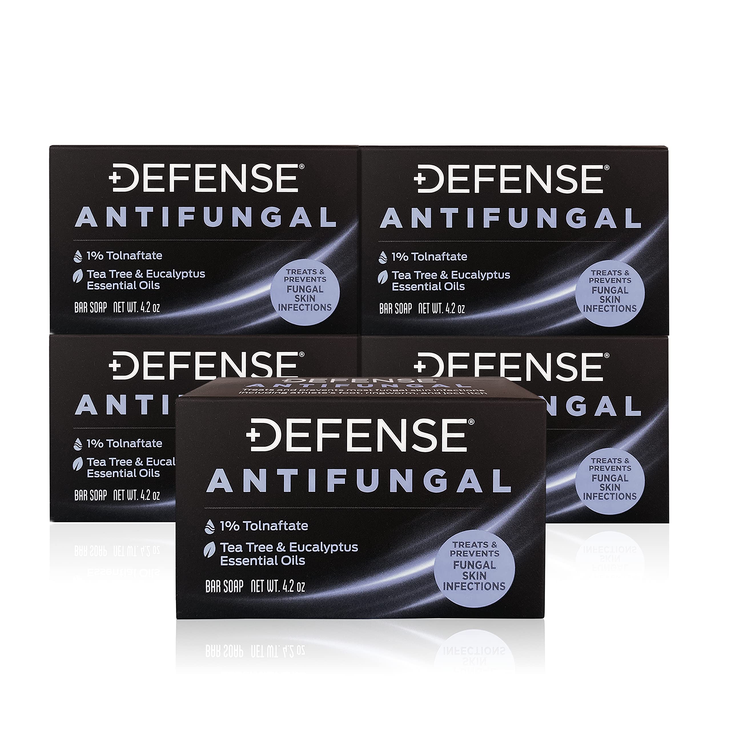 Antifungal Soap & Body Care Kit - 5 Medicated Bar Soaps, 80 Wipes & 24oz Body Wash for Athlete's Foot, Ringworm & Jock Itch Relief - Ideal for Gym, Sports & Travel