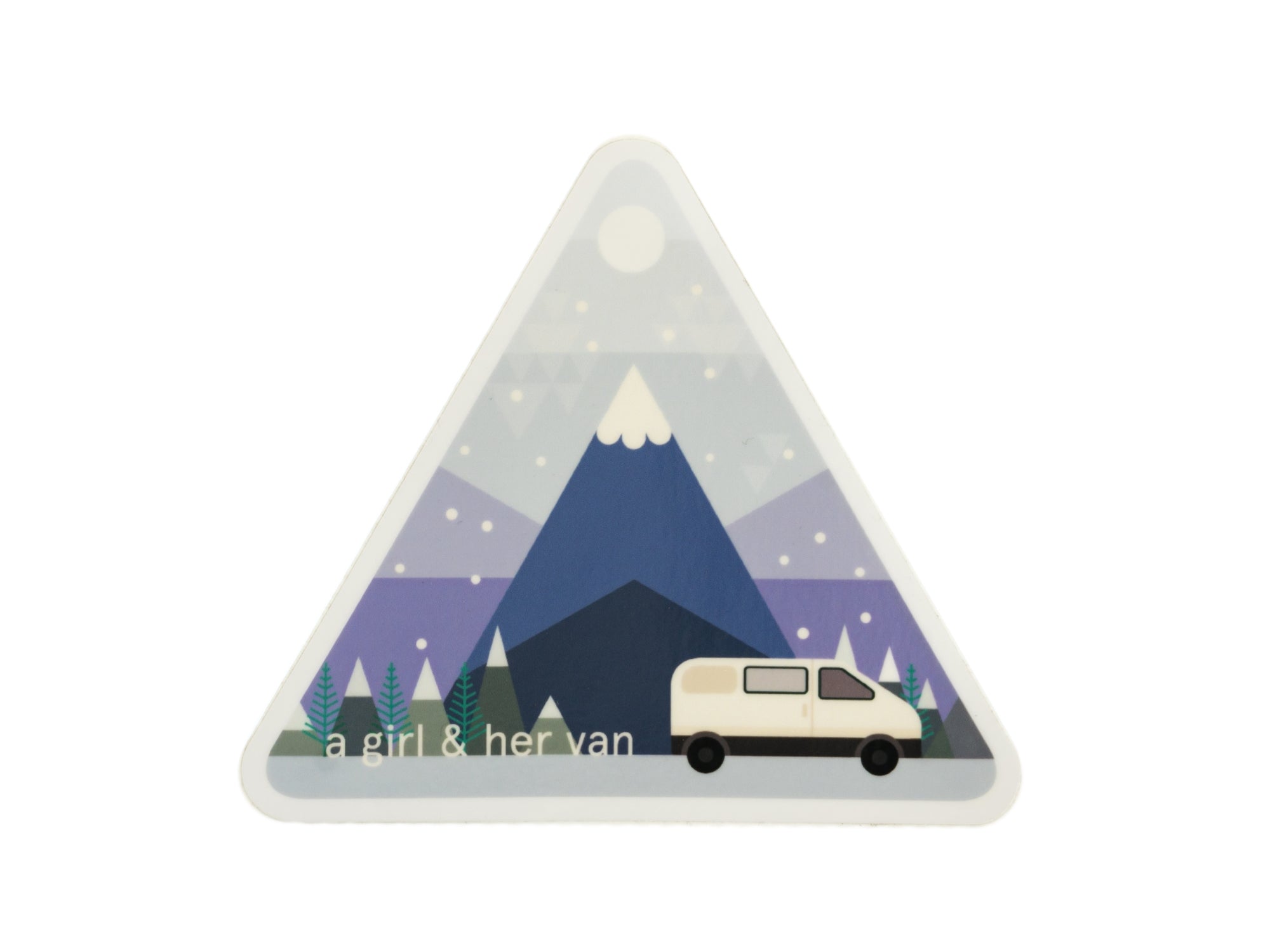 Girl and Her Van Sticker - Waterproof Vinyl Decal for Laptops, Cars & Windows - Perfect for Travel Lovers & Van Life Enthusiasts