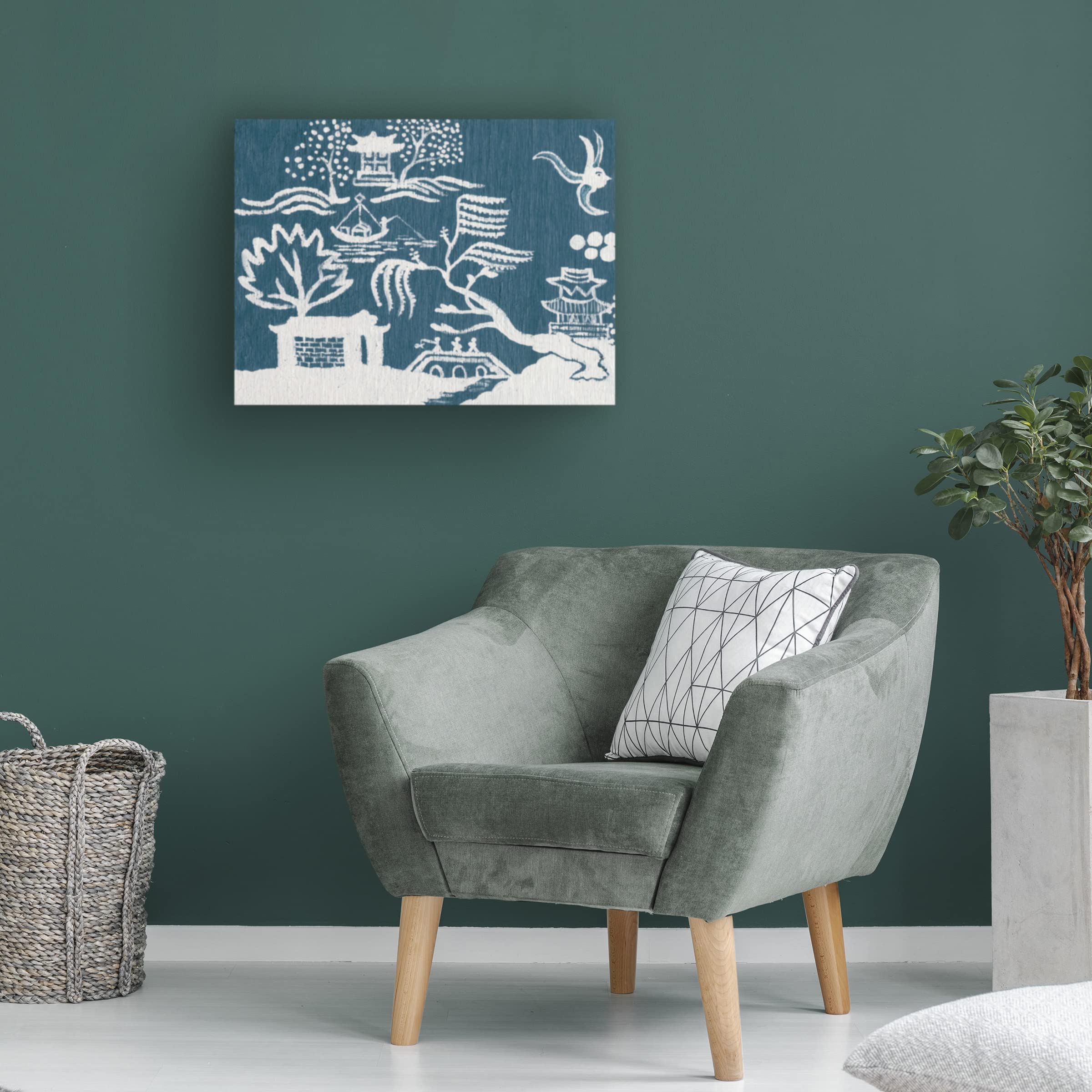 Trademark Fine Art 'Tea Room I' Canvas Wall Art by Alicia Ludwig - Elegant Home Decor for Living Room, Bedroom & Office