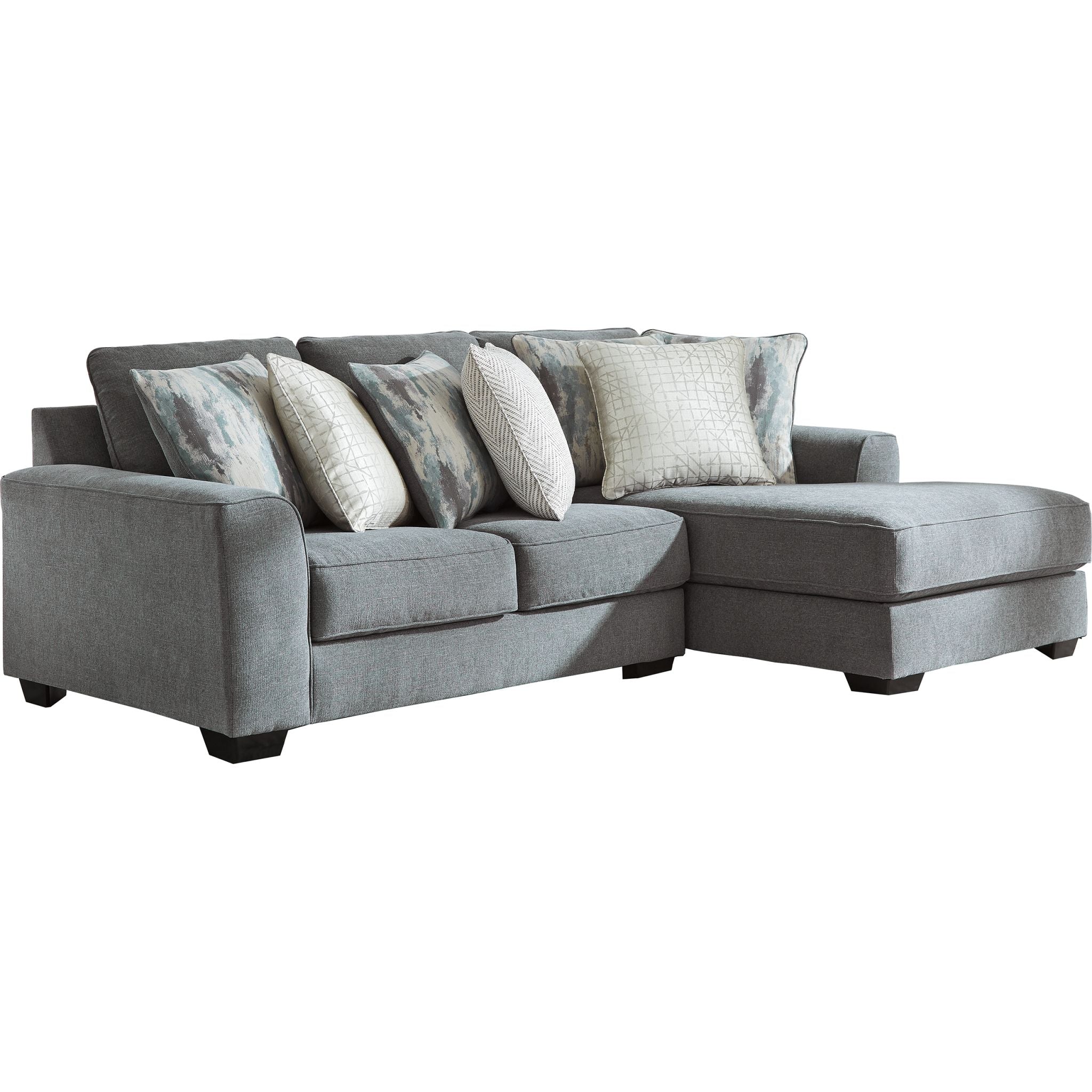 Castano Exclusive 2-Piece Sectional Sofa with Chaise Lounge - Modern L-Shaped Living Room Furniture for Small Spaces & Apartments