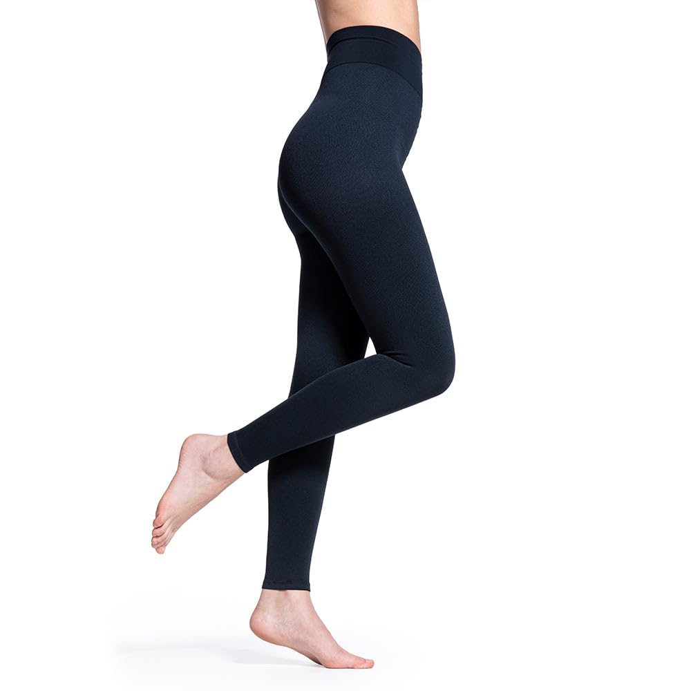 SIGVARIS Soft Silhouette Opaque Footless Compression Leggings 15-20 mmHg for Women - Medical Grade Support for Varicose Veins, Swelling & Circulation - Perfect for Travel, Work & Everyday Comfort
