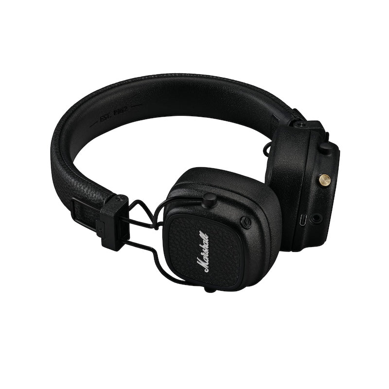Marshall Major V On-Ear Bluetooth Headphones - Wireless Over-Ear Headset with Premium Sound for Music, Gaming & Travel - Black