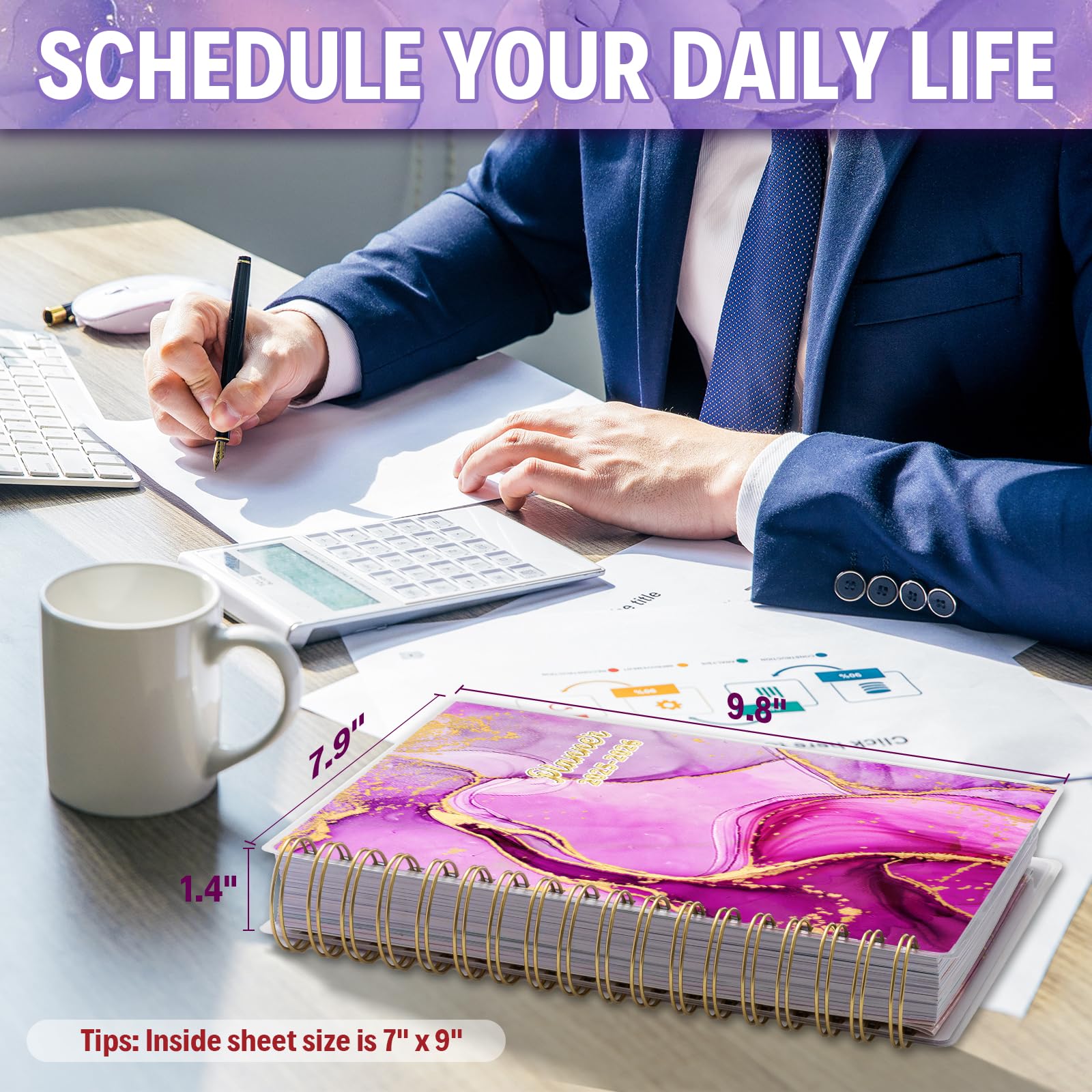 2025-2026 Academic Planner - 18 Month Large 7.9