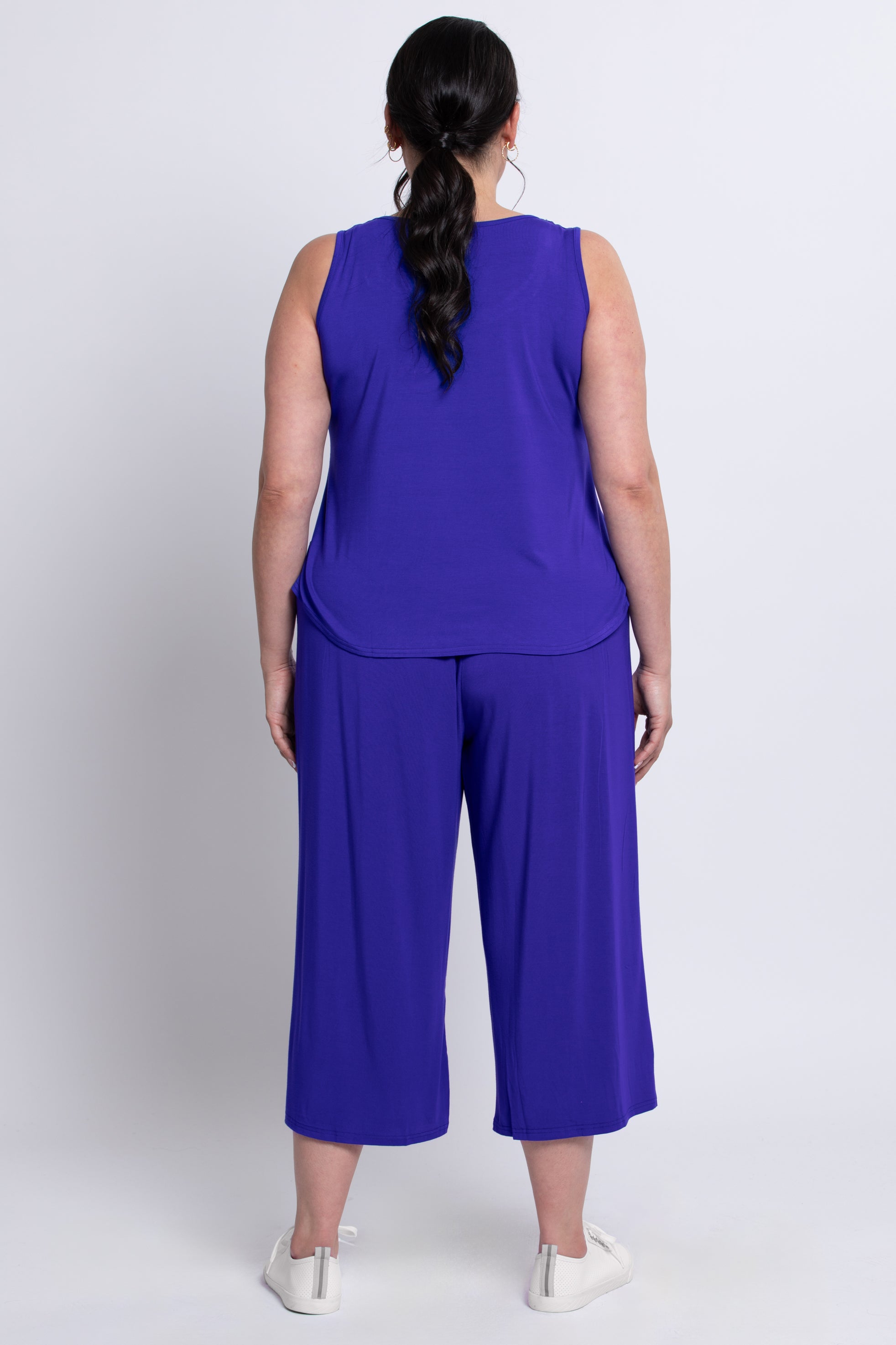 Gaylene Capri Sandals in Violet - Eco-Friendly Bamboo Material - Perfect for Beach, Vacation & Summer Outfits