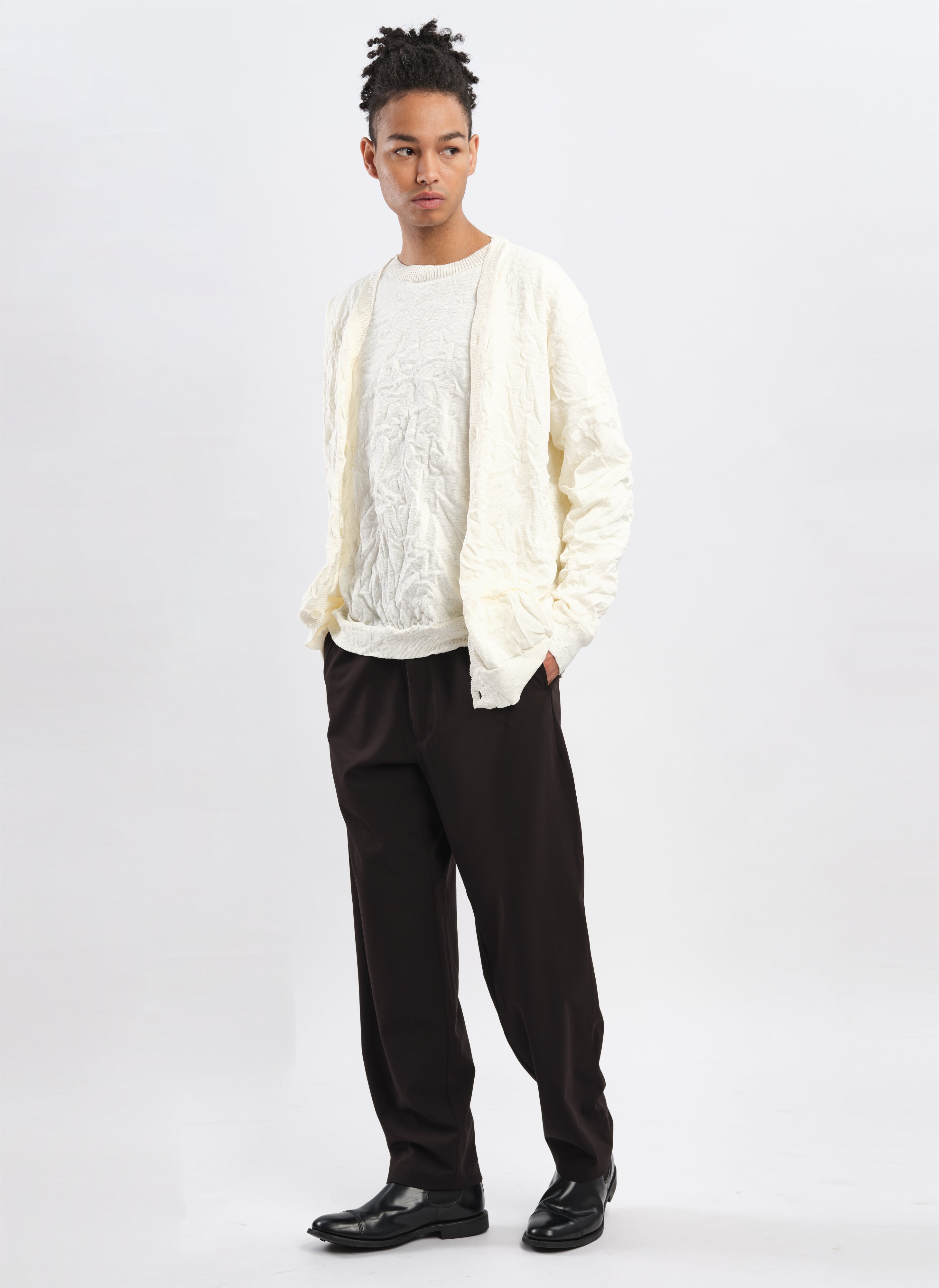 Wrinkle-Resistant Polyester Dry Knit Cardigan for Women - Lightweight Open Front Sweater for Casual Outfits & Office Wear