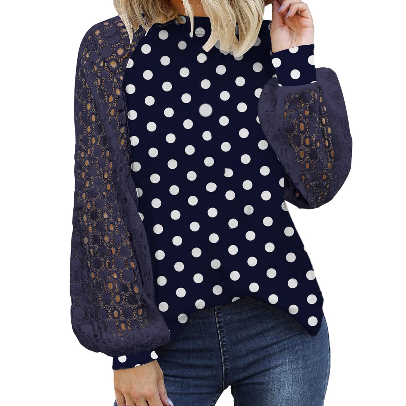 Women's Casual Long Sleeve Tunic Tops for Leggings - Twist Knot Blouse & Graphic Tees - Plus Size Womens Tops for Work, Yoga & Everyday Wear