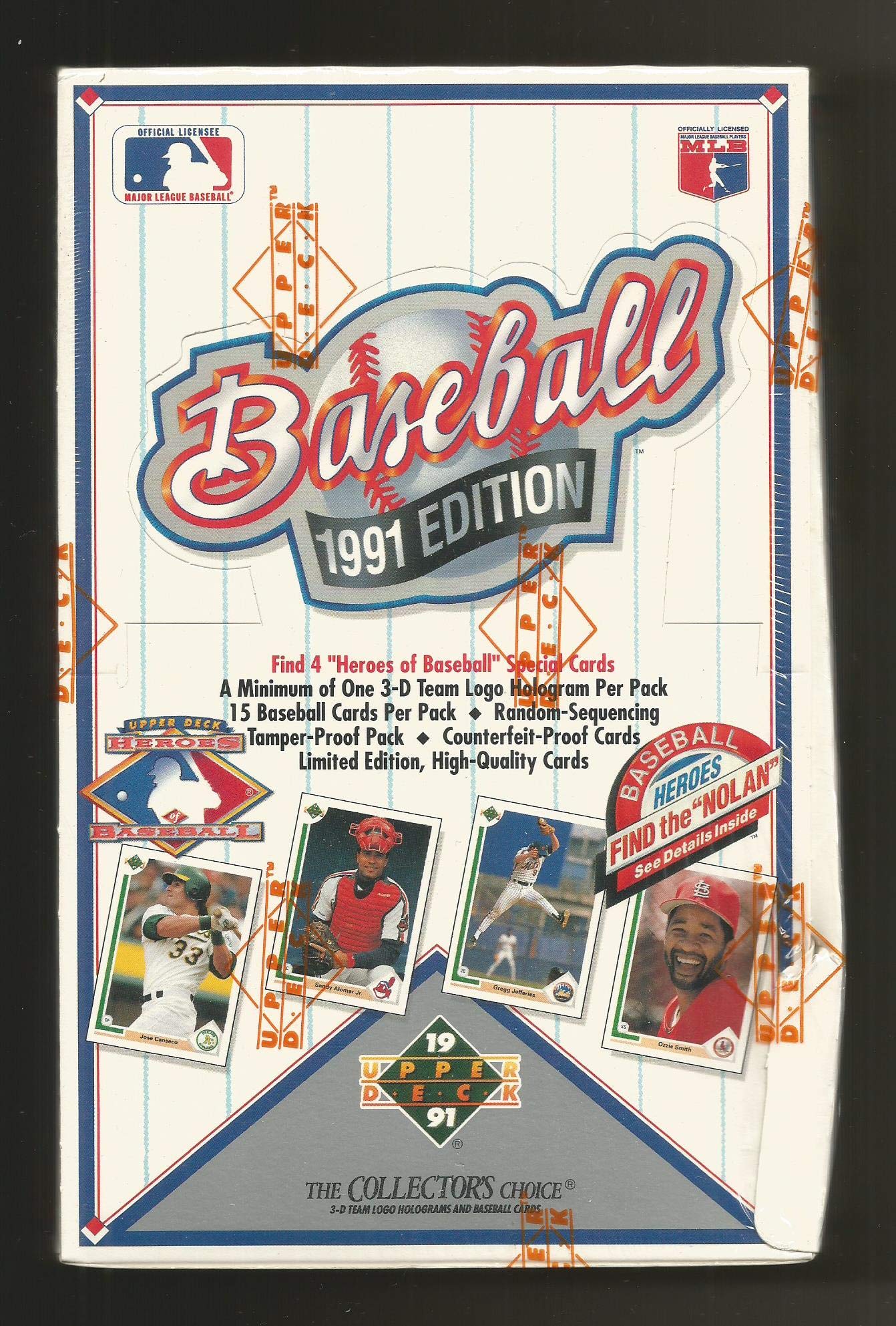 1991 Upper Deck Low Series Foil Box - 36 Packs (15 Cards per Pack) MLB Baseball Trading Cards | Collectible Sports Memorabilia for Baseball Fans & Card Collectors - Perfect for Trading, Gifting, and Displaying in Your Collection