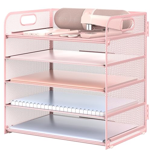 5-tier Desk Organizer,pink