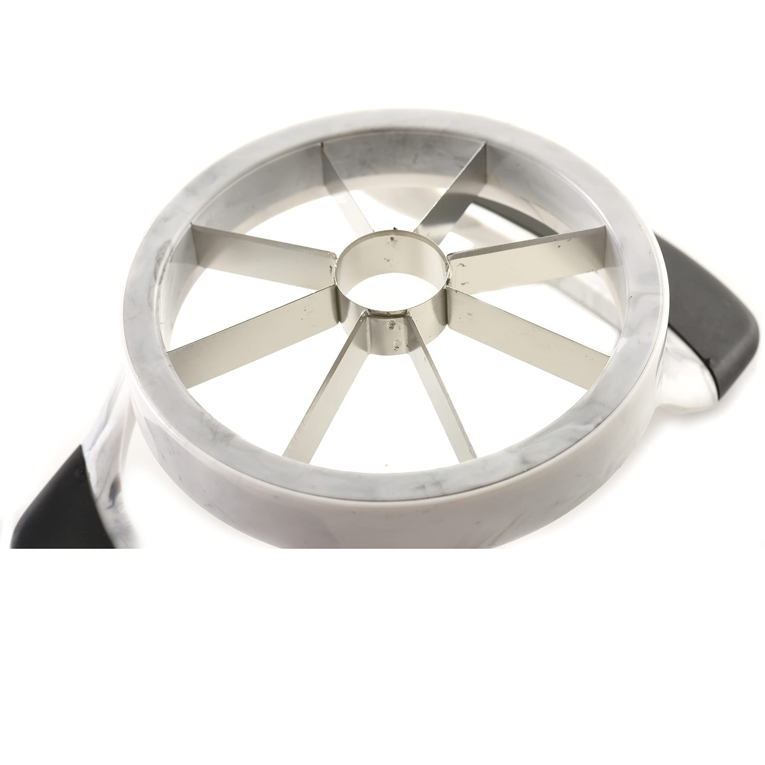 Norpro Grip-EZ Apple Corer and Fruit Wedger - Stainless Steel Blade with Non-Slip Marble Handle - Perfect for Making Apple Slices, Fruit Salads, and Healthy Snacks