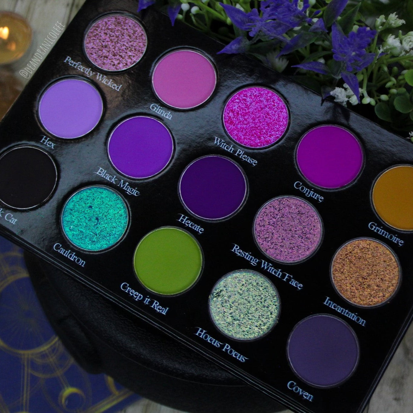 Basic Witch Eyeshadow Palette - 12 Matte & Shimmer Shades for Halloween, Cosplay & Everyday Makeup | Vegan & Cruelty-Free