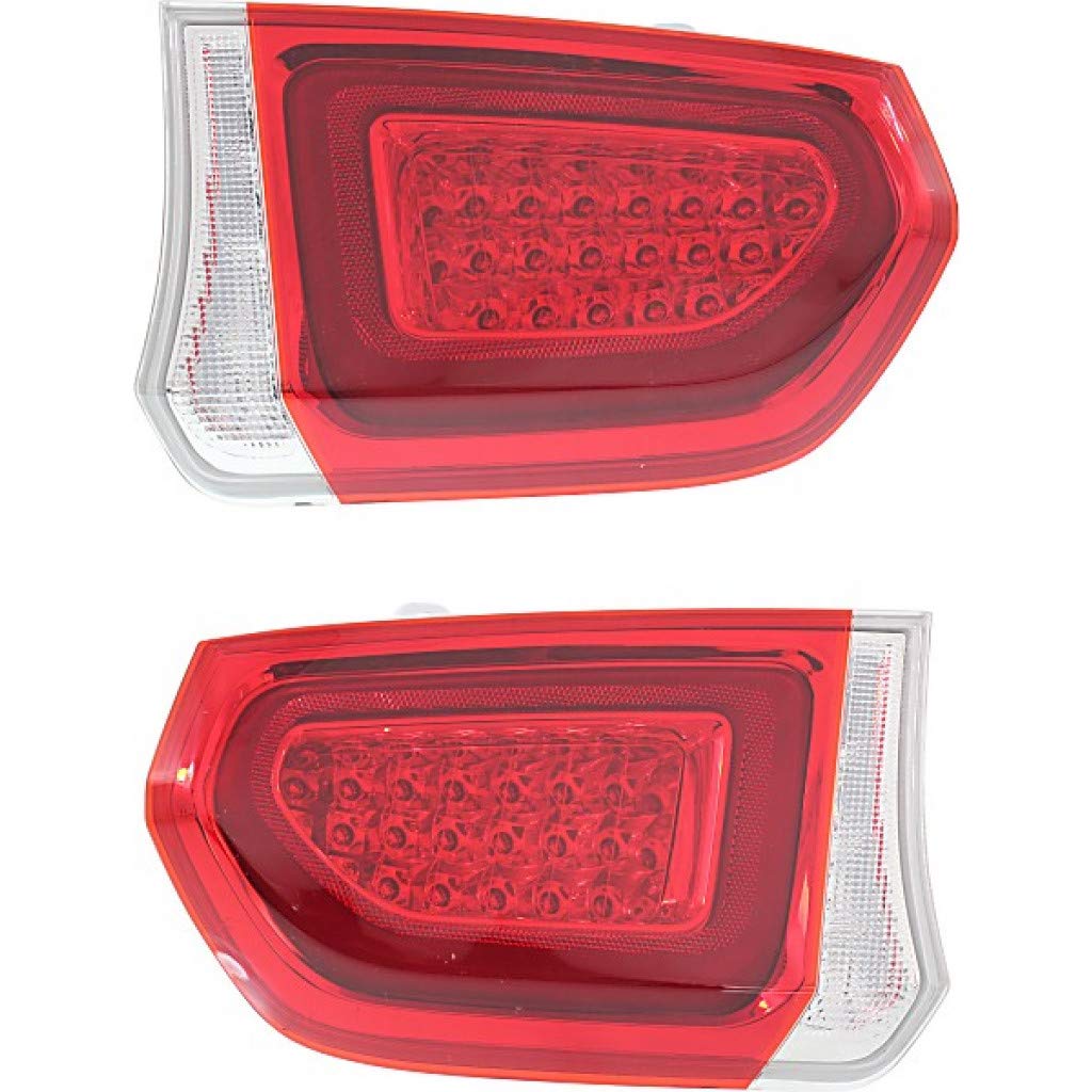 2015-2018 Chrysler 300 LED Tail Lights Pair - DOT Certified (Driver & Passenger Side) with Chrome Bulbs | Part# CH2800213 + CH2801213 | Replacement for 68196291AC | Enhanced Night Visibility & Style Upgrade for Your Sedan
