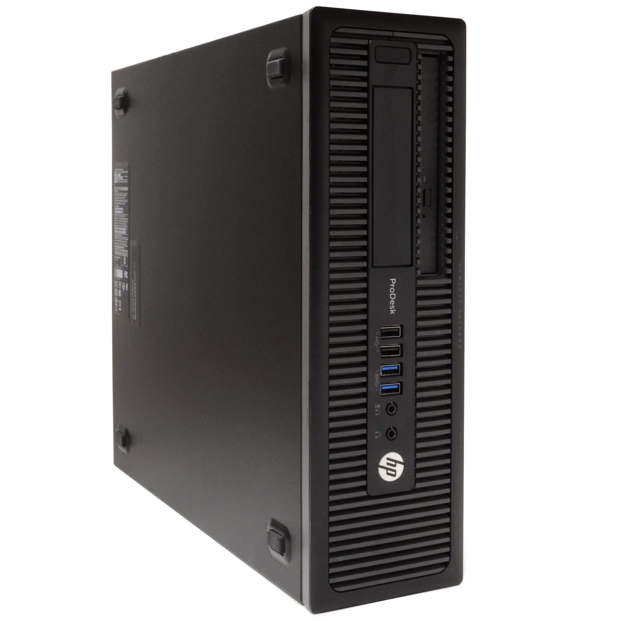 HP EliteDesk 600G1 Business Desktop Computer - Intel Quad Core i5 Processor, 8GB DDR3 RAM, 500GB HDD, DVD-ROM, Windows 10 Home | Includes RGB Speakers, Webcam & New 24