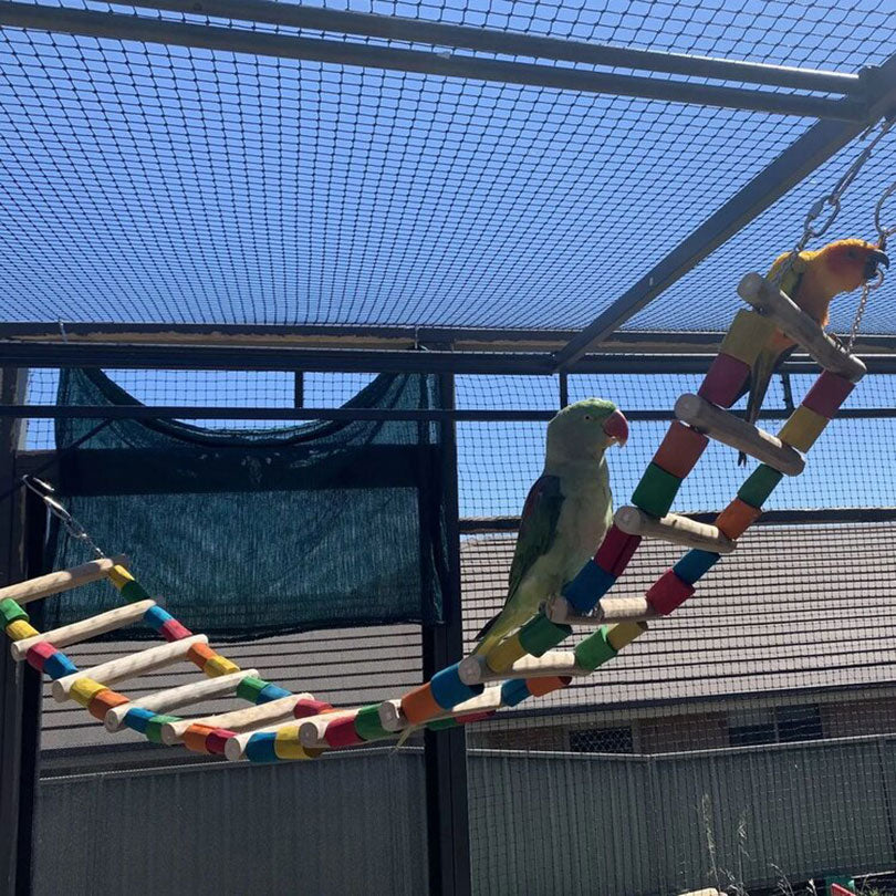 Large Parrot Climbing Ladder - Durable Bird Toy for Macaws, Cockatoos & Large Parrots - Perfect for Cage Accessories & Play Gyms