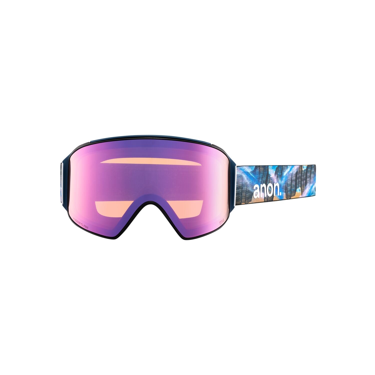 Anon M4 Cylindrical Snowboard Goggles with Perceive Variable Blue Lens - Anti-Fog UV Protection for Skiing & Winter Sports