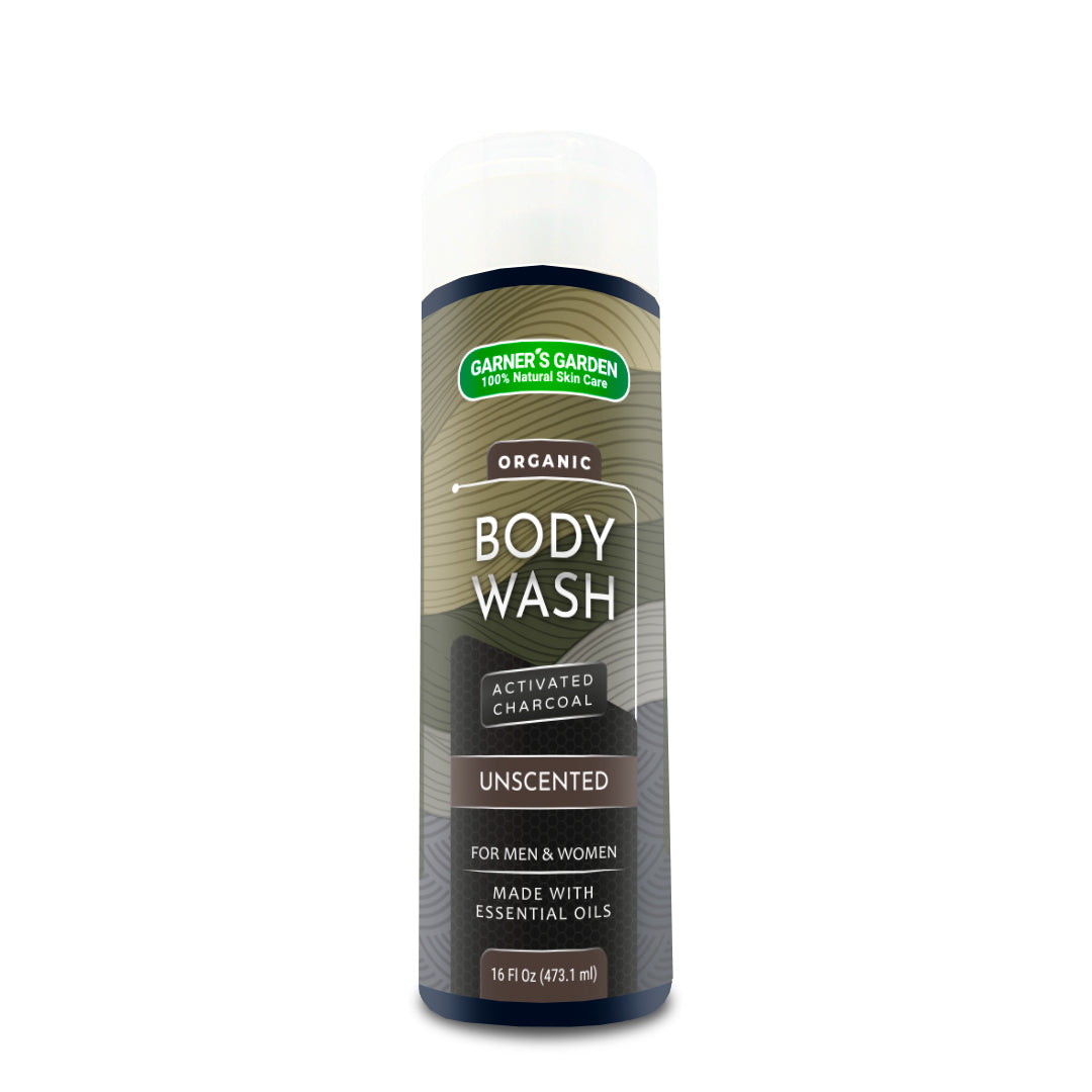 Organic Activated Charcoal Body Wash - Deep Cleansing & Detoxifying for Acne, Oily Skin & Blackheads - Perfect for Daily Shower & Post-Workout Use