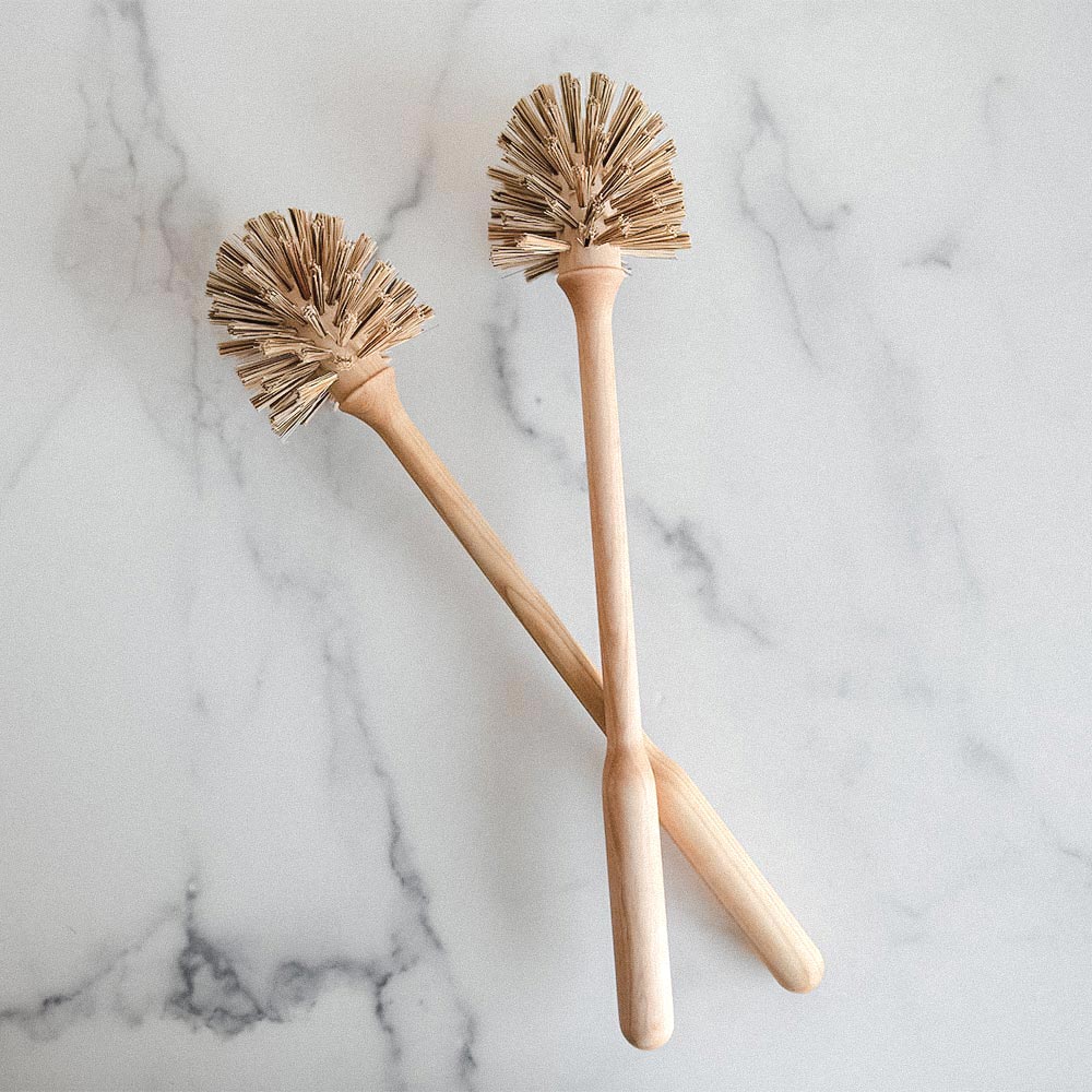Eco-Friendly Wooden Toilet Brush Replacement Head - Sustainable Bathroom Cleaning Tool for Home & RV Use