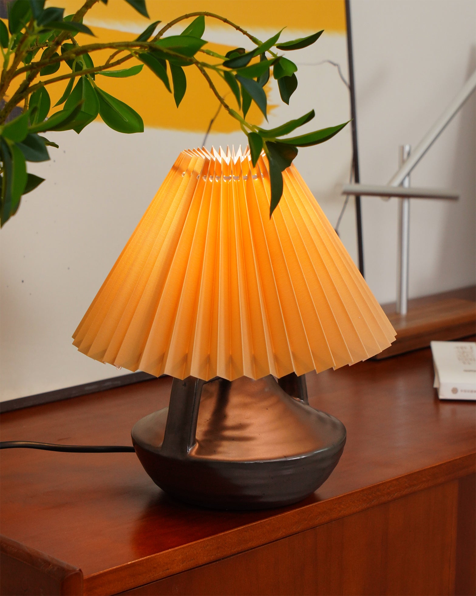 Navia Pleated Table Lamp - Modern Bedside & Desk Lighting for Home, Office, and Dorm Room Decor