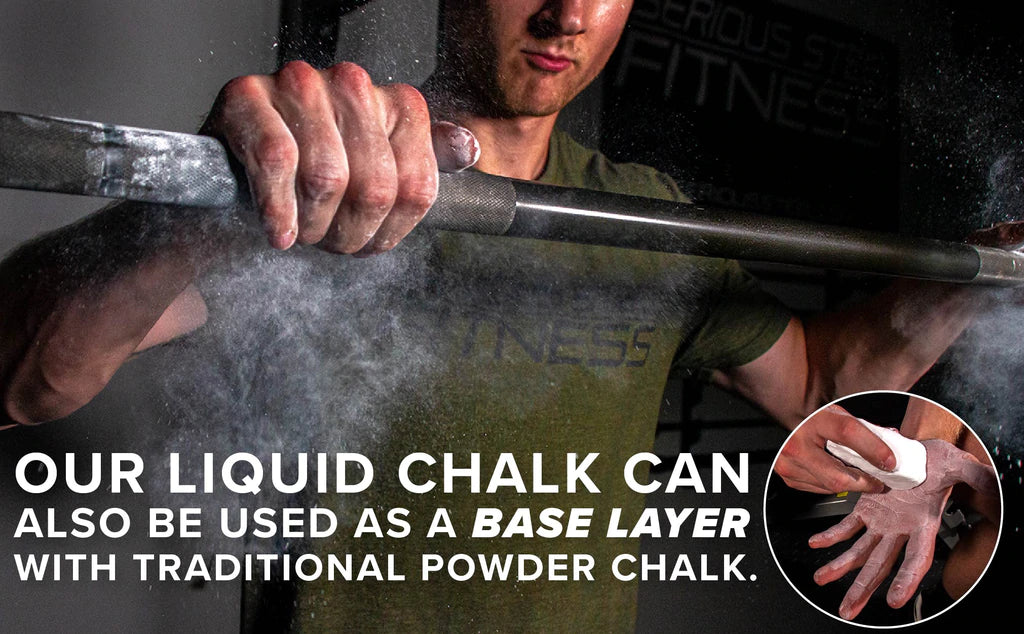 Serious Steel Liquid Chalk for Weightlifting & Gymnastics - Non-Slip Grip Enhancer for Gym, Rock Climbing & CrossFit Training