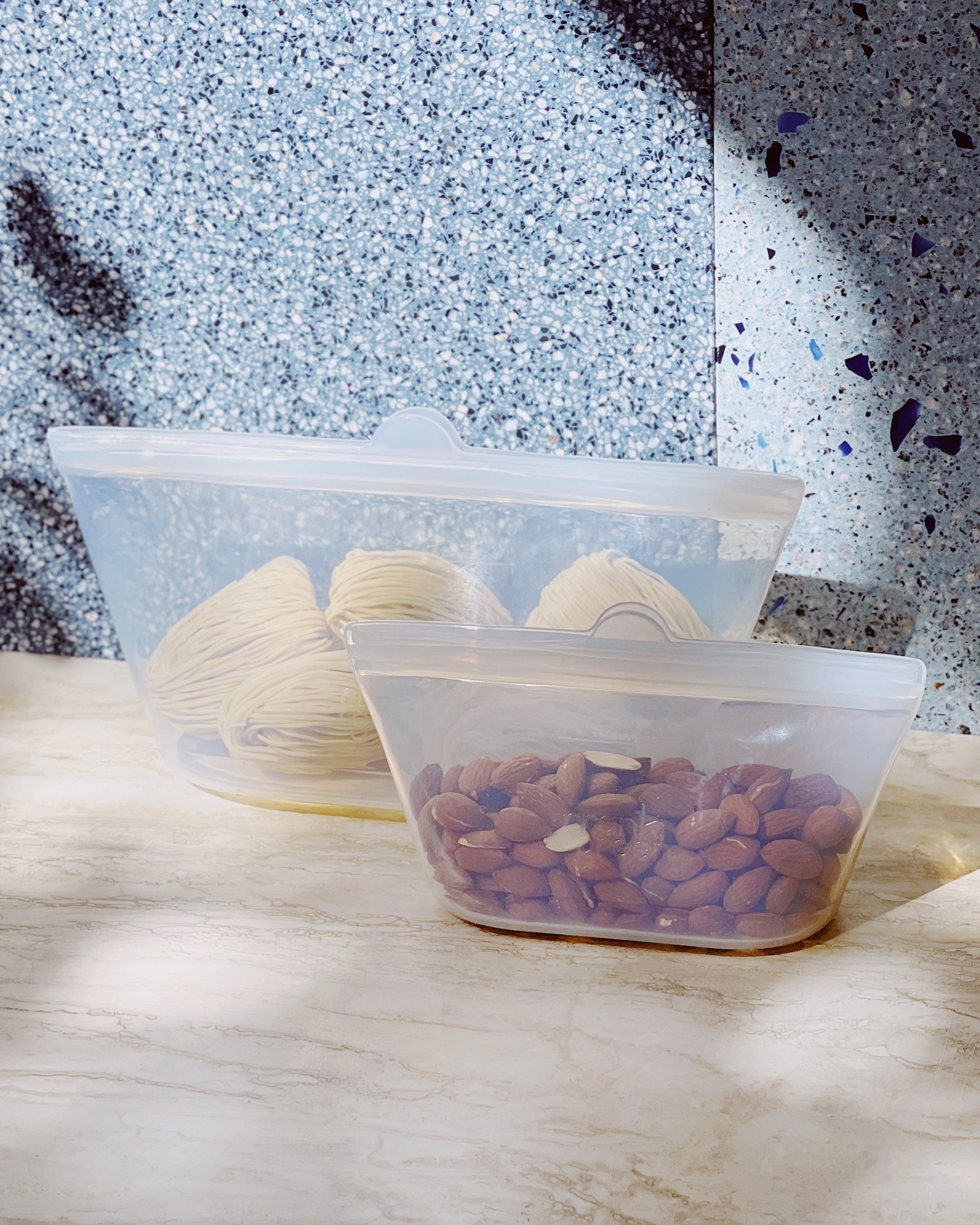 Eco-Friendly Reusable Silicone Food Storage Bags (2 Pack) - Perfect for Meal Prep, Snacks & Freezer Organization | BPA-Free, Leak-Proof & Dishwasher Safe