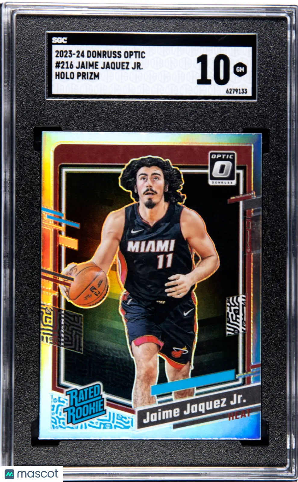 2023 Donruss Optic Basketball Rated Rookie Jaime Jaquez Jr. Holo Prizm SGC 10 Gem Mint - Rare Collectible Trading Card for NBA Fans & Sports Memorabilia Collectors