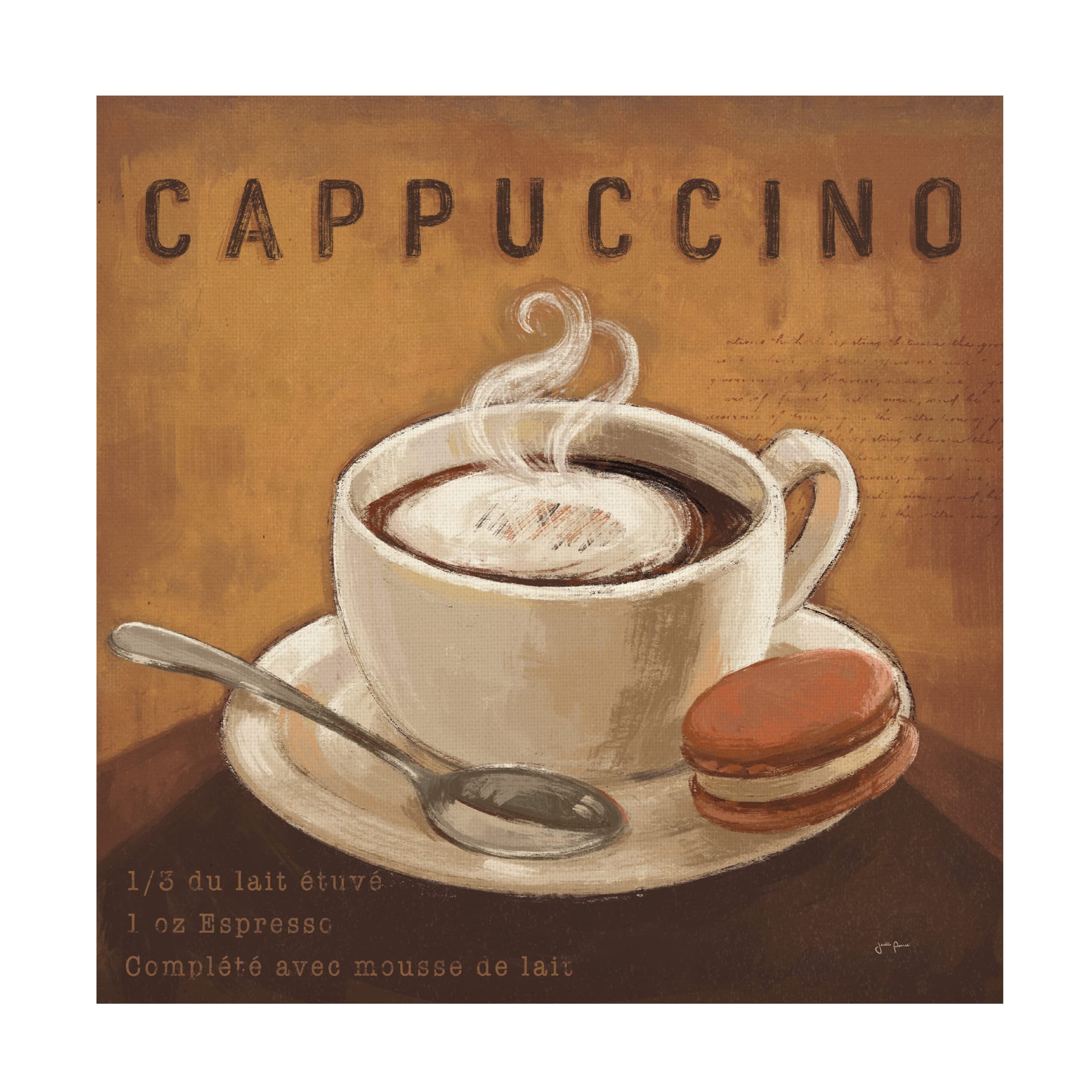 Trademark Fine Art 'Coffee and Co I' Canvas Wall Art by Janelle Penner - Modern Home Decor for Living Room, Bedroom & Office