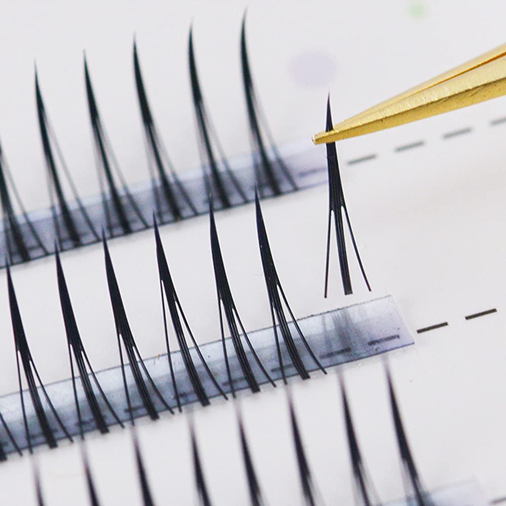 Natural Fishtail Eyelash Extensions 8-14mm - C Curl Cluster Lashes for A/M Shape | Super Soft & Lightweight | Perfect for Weddings, Parties & Special Occasions