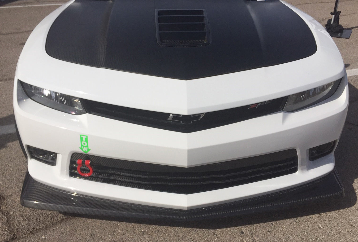 2014-2015 Chevrolet Camaro ZL1 Front Splitter & Grille - Anderson Composites AC FL14CHCAM Z28 Replacement Part - Perfect for Racing & Car Shows