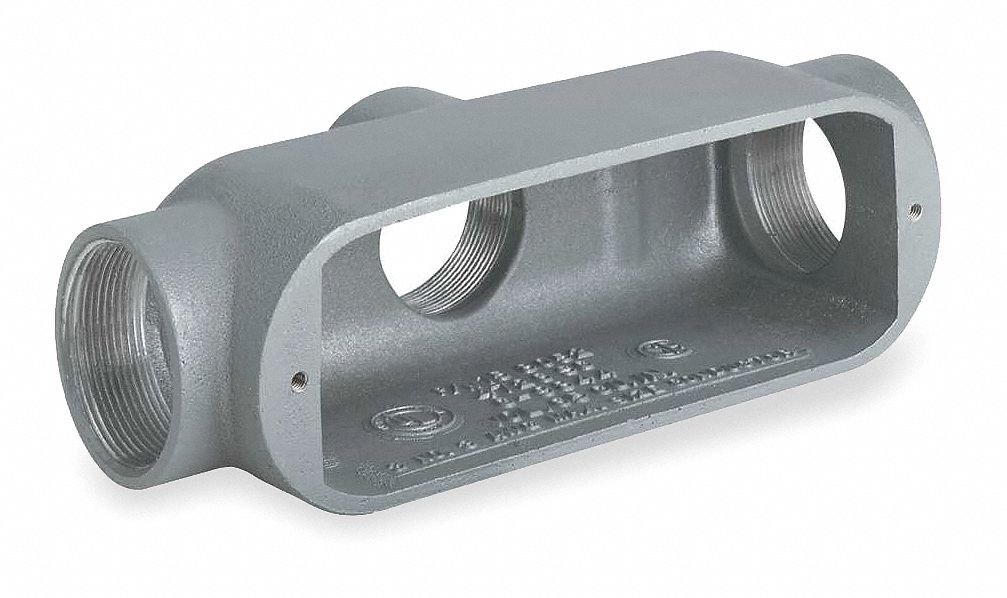 Iron Conduit Outlet Body with Threaded Body (TB) - Durable Electrical Conduit Fitting for Commercial & Industrial Wiring Applications