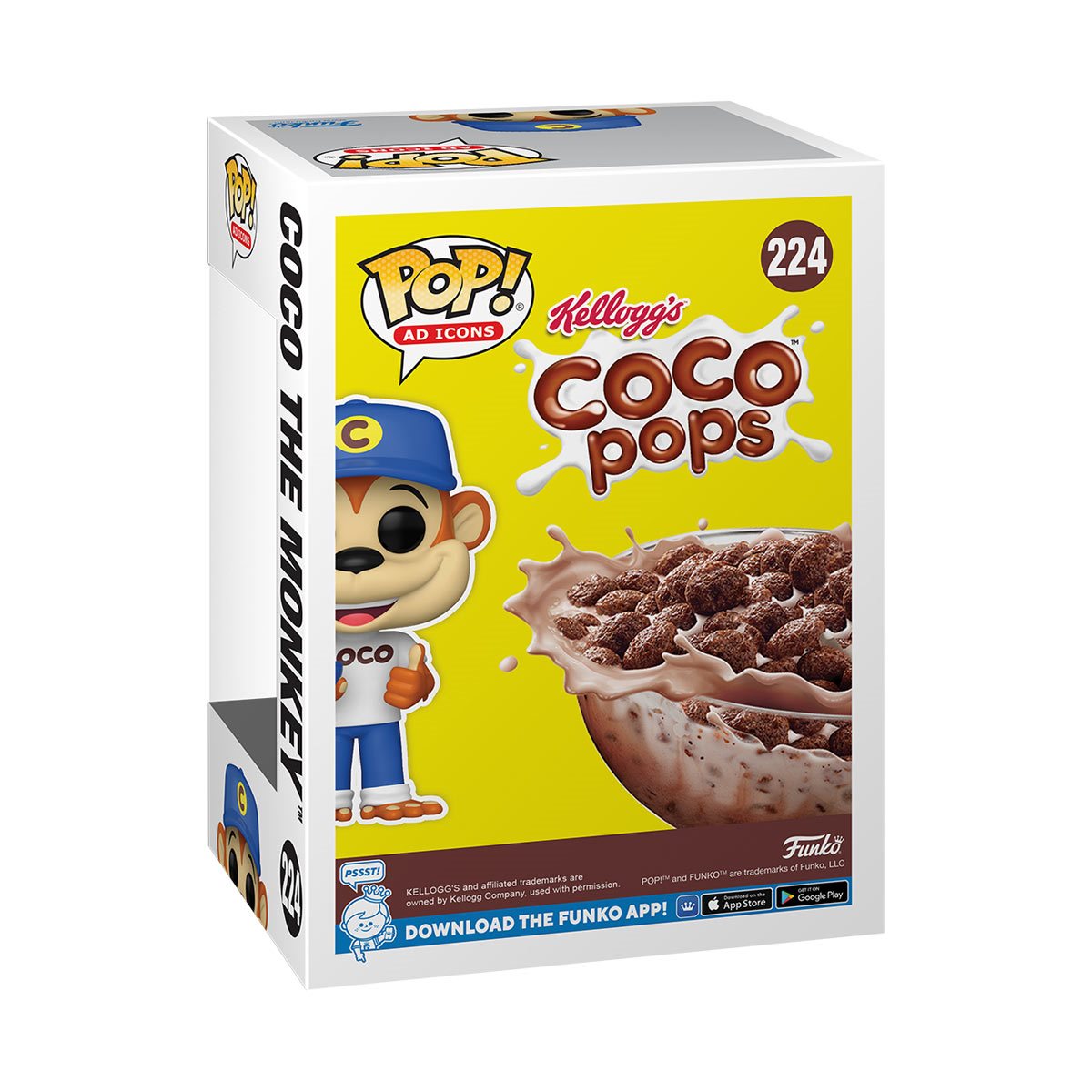 Kellogg's Coco the Monkey Funko Pop! Vinyl Figure #224 - Collectible Toy for Kellogg's Fans, Perfect for Display & Gift Giving
