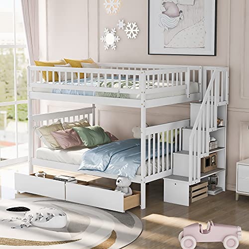 White (Stairs+ Drawers)