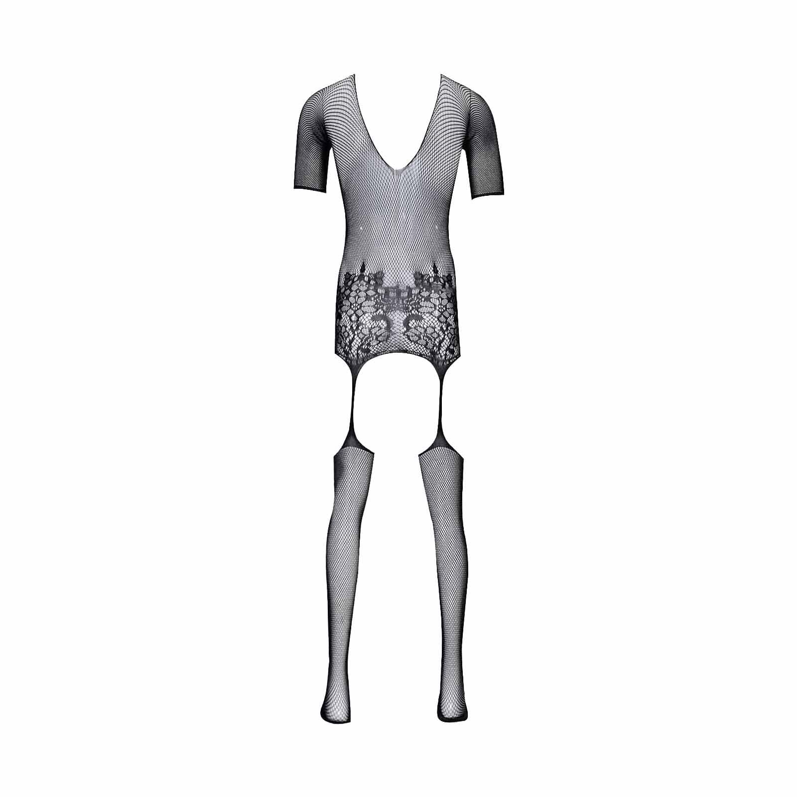 Sexy Men's Lingerie - Open Front Fishnet Pantyhose & Bodysuit Stockings for Sensual Wear | Perfect for Roleplay, Cosplay and Intimate Occasions