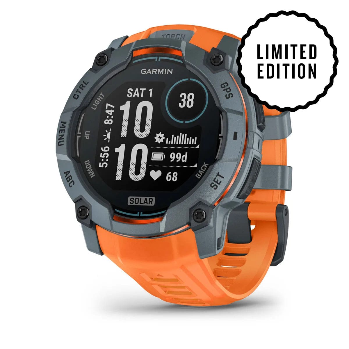 Garmin Instinct® 3 - Rugged GPS Smartwatch with Heart Rate Monitor, Multi-Sport Tracking & Solar Charging - Perfect for Hiking, Running, Cycling & Outdoor Adventures