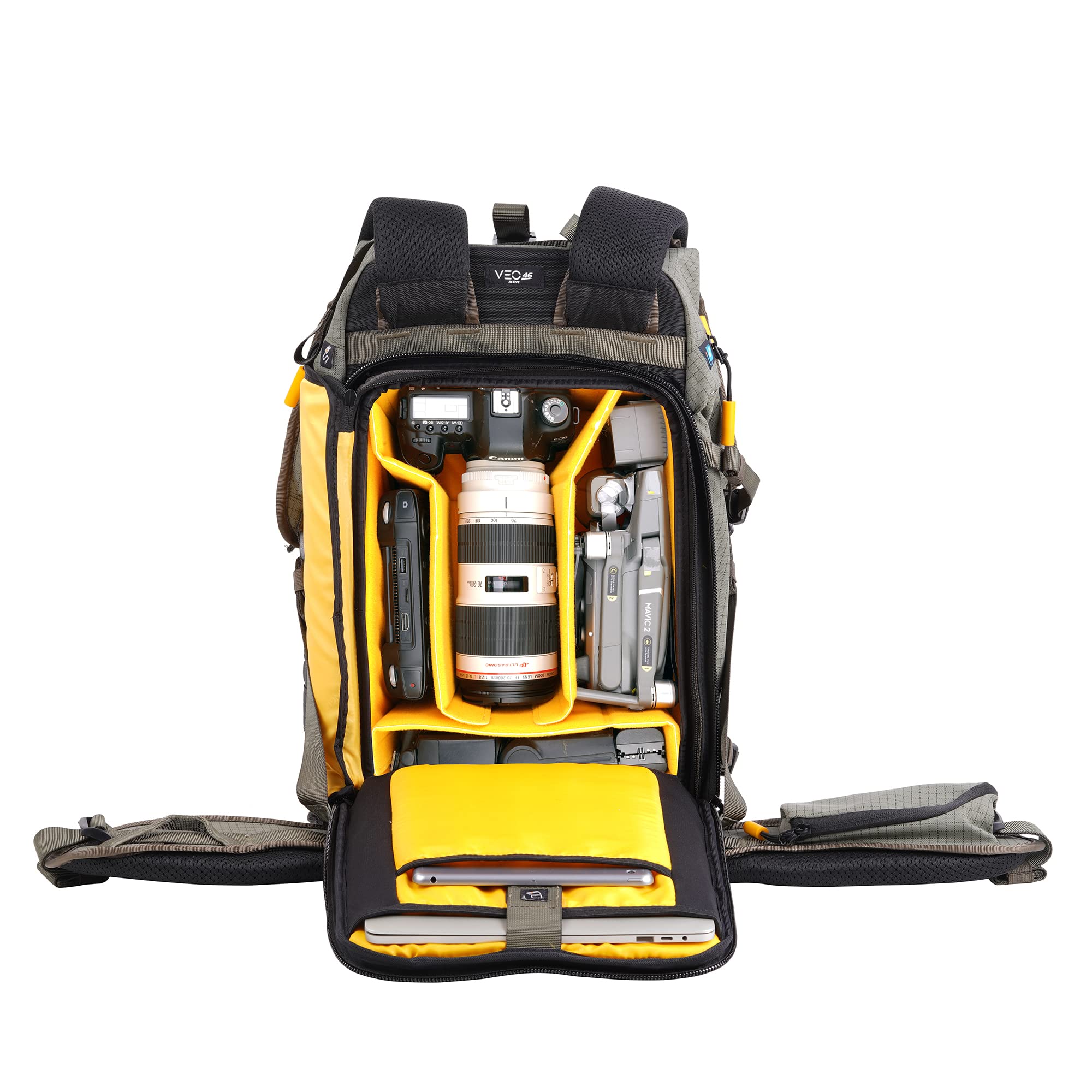 VANGUARD VEO Active Hiking Camera Backpack - Waterproof DSLR Backpack for Outdoor Photography, Travel & Adventure - Perfect for Hiking, Camping and Travel Photographers