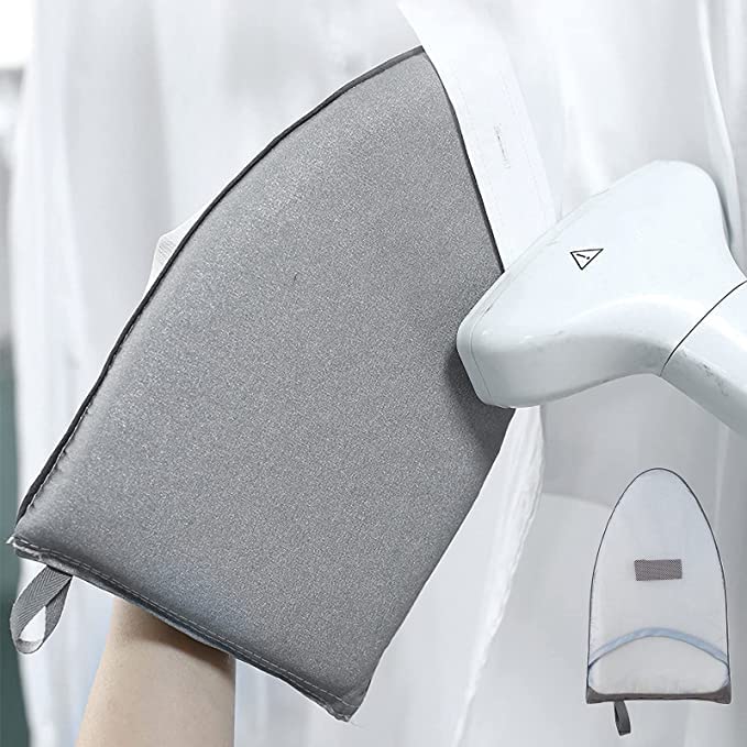 Winares Heat Resistant Garment Steamer Gloves - Anti Steam Ironing Mitts for Handheld Steamer Accessories | Mini Ironing Pad & Sleeve Board for Clothes Care | Perfect for Home Laundry, Travel Ironing & Professional Garment Steaming