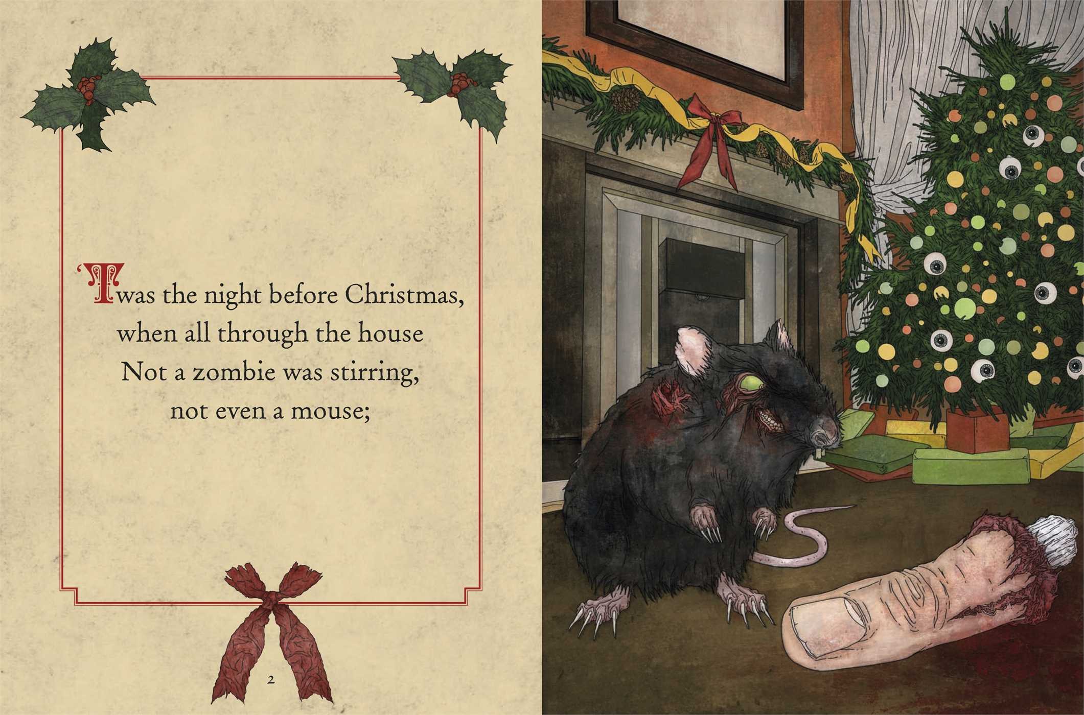 The Zombie Night Before Christmas - Spooky Holiday Book for Kids & Adults | Perfect for Halloween & Christmas Gifts, Scary Storytime, and Themed Parties