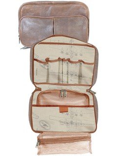 Scully Aerosquadron Leather Travel Kit – Premium Leather Toiletry Bag for Men & Women – Perfect for Airplane, Business Trips & Vacation Packing Essentials