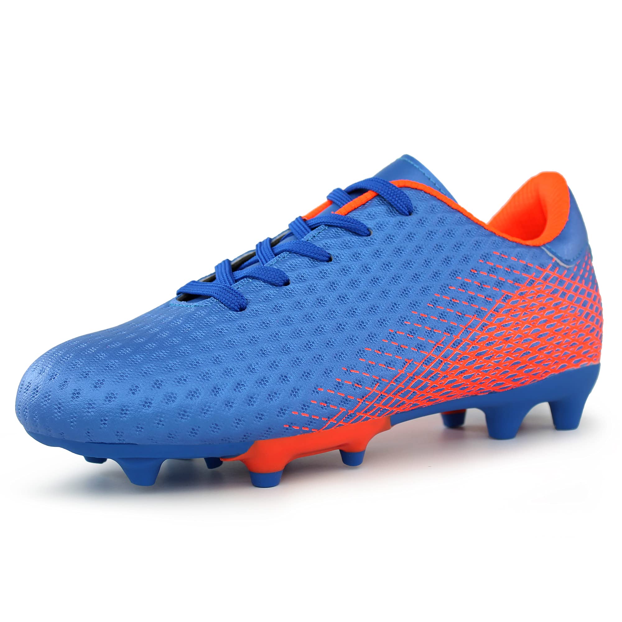 Hawkwell Kids Soccer Cleats - Firm Ground Outdoor Football Shoes for Toddler, Little & Big Kids - Lightweight Comfortable Athletic Footwear for Training, Games & Matches